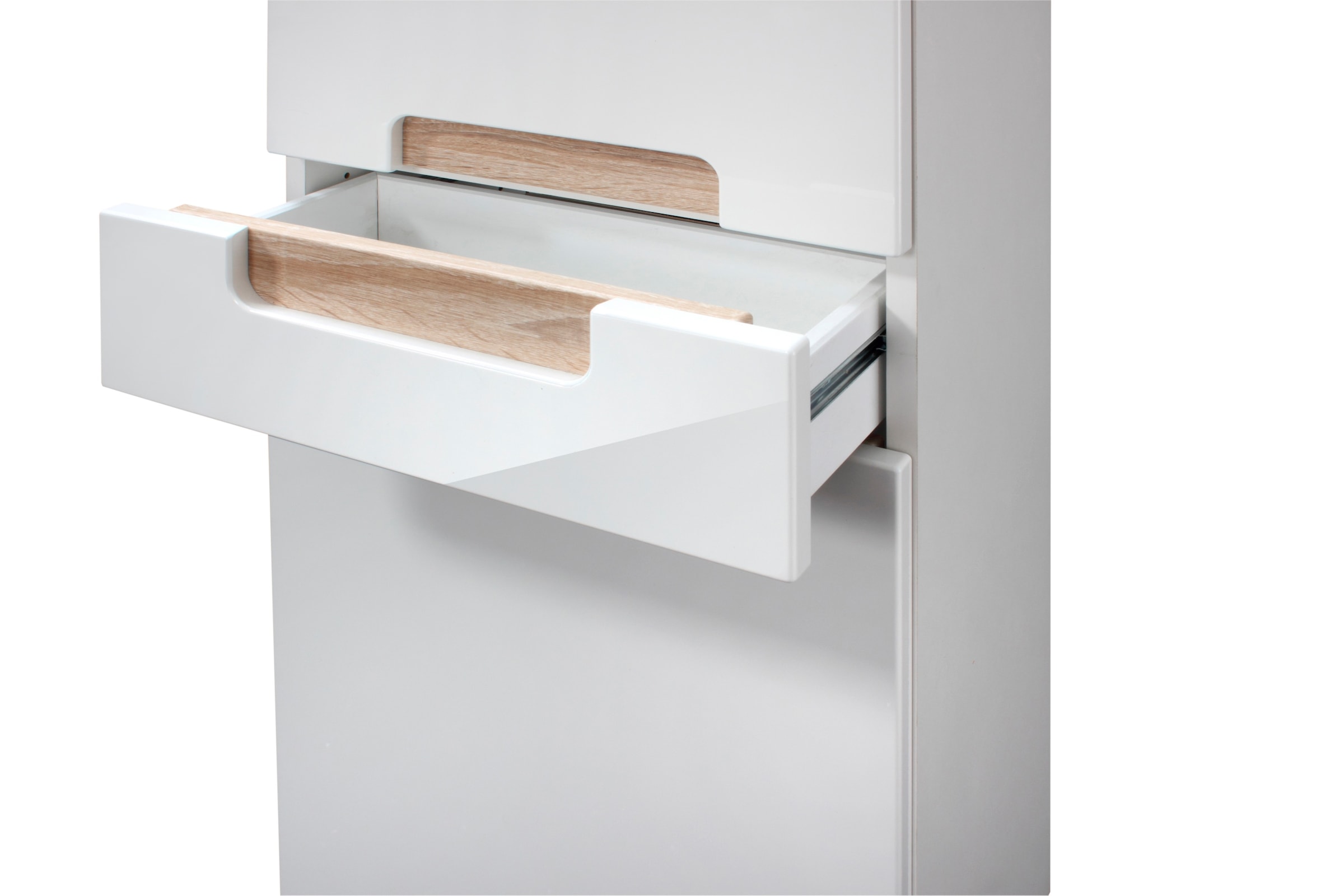 welltime Hochschrank »Siena«, Breite 40 cm, mit hochglänzenden Fronten in weiss