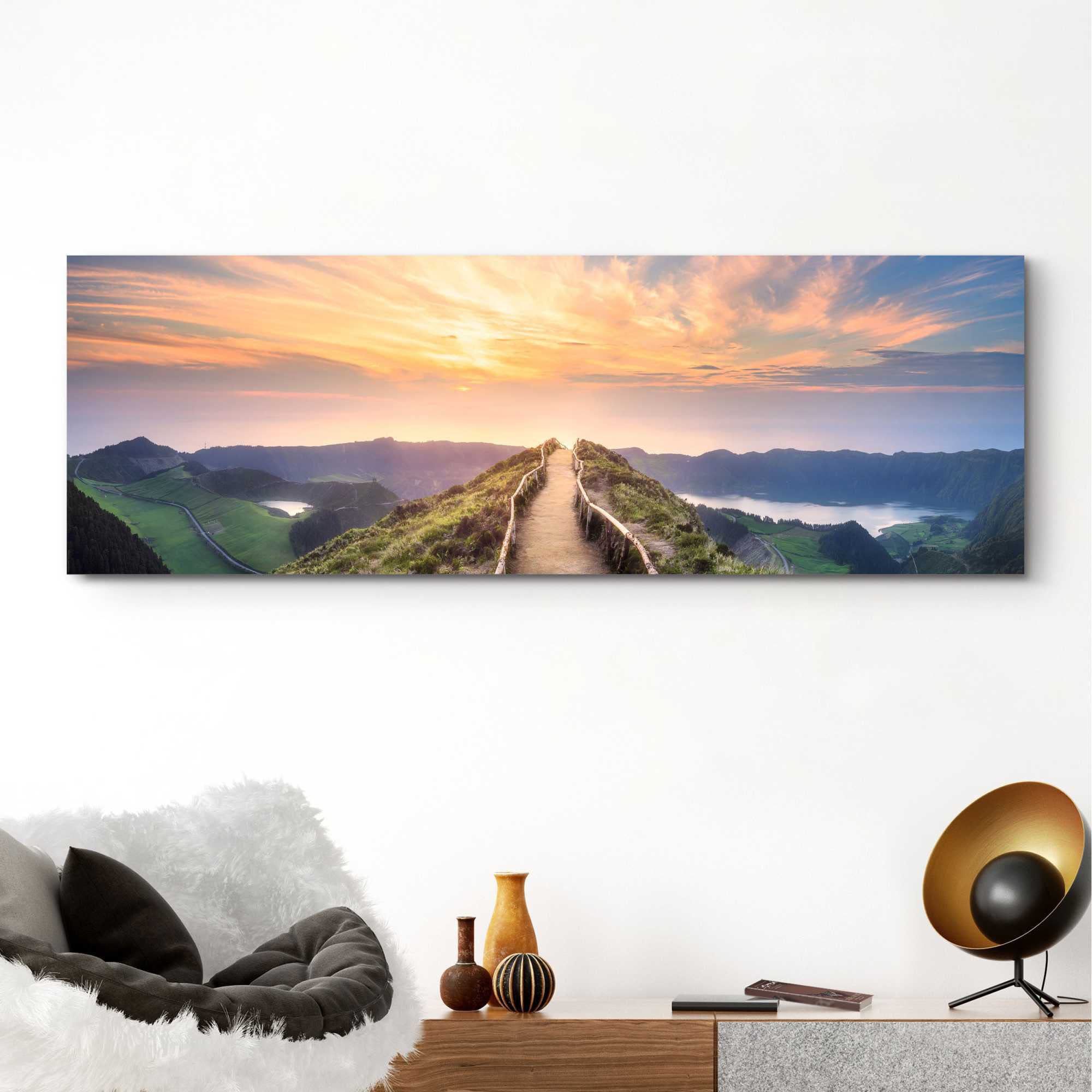 Reinders! Wandbild »Wandbild auf Natur«, Sonnenaufgang Berge (1 St.) - - Morgenröte versandkostenfrei Landschaften