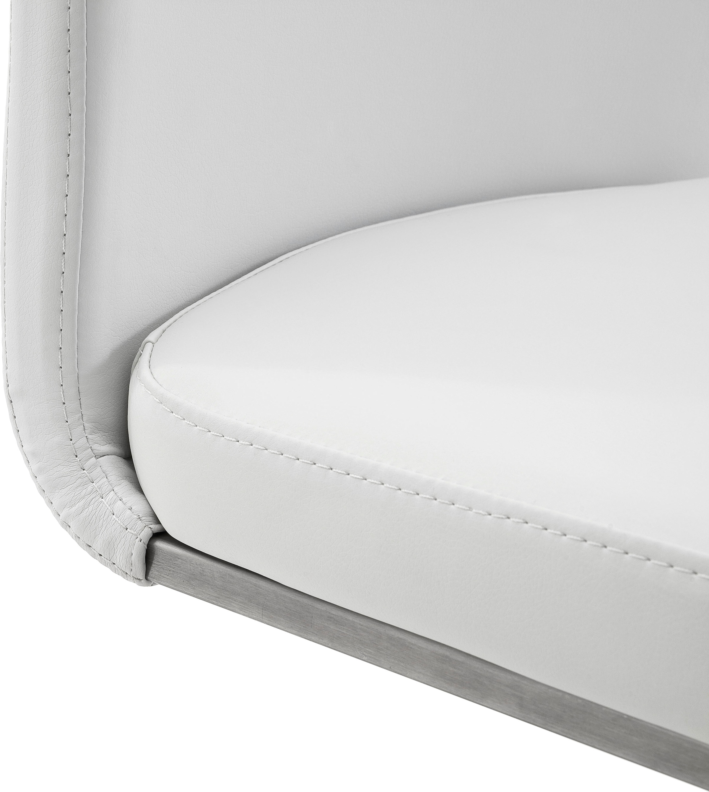MCA furniture Freischwinger »Arco«, bis St., 2 Leder, belastbar Stuhl mit Echtlederbezug, Kg 130 günstig kaufen (Set)