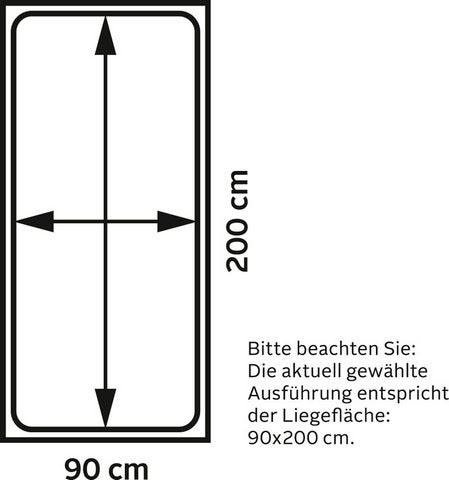 Home affaire Palettenbett »"ALASCO " BESTSELLER! Mit Schublade«, zertifiziertes Massivholz, erweiterbar zum Doppel- oder Familienbett