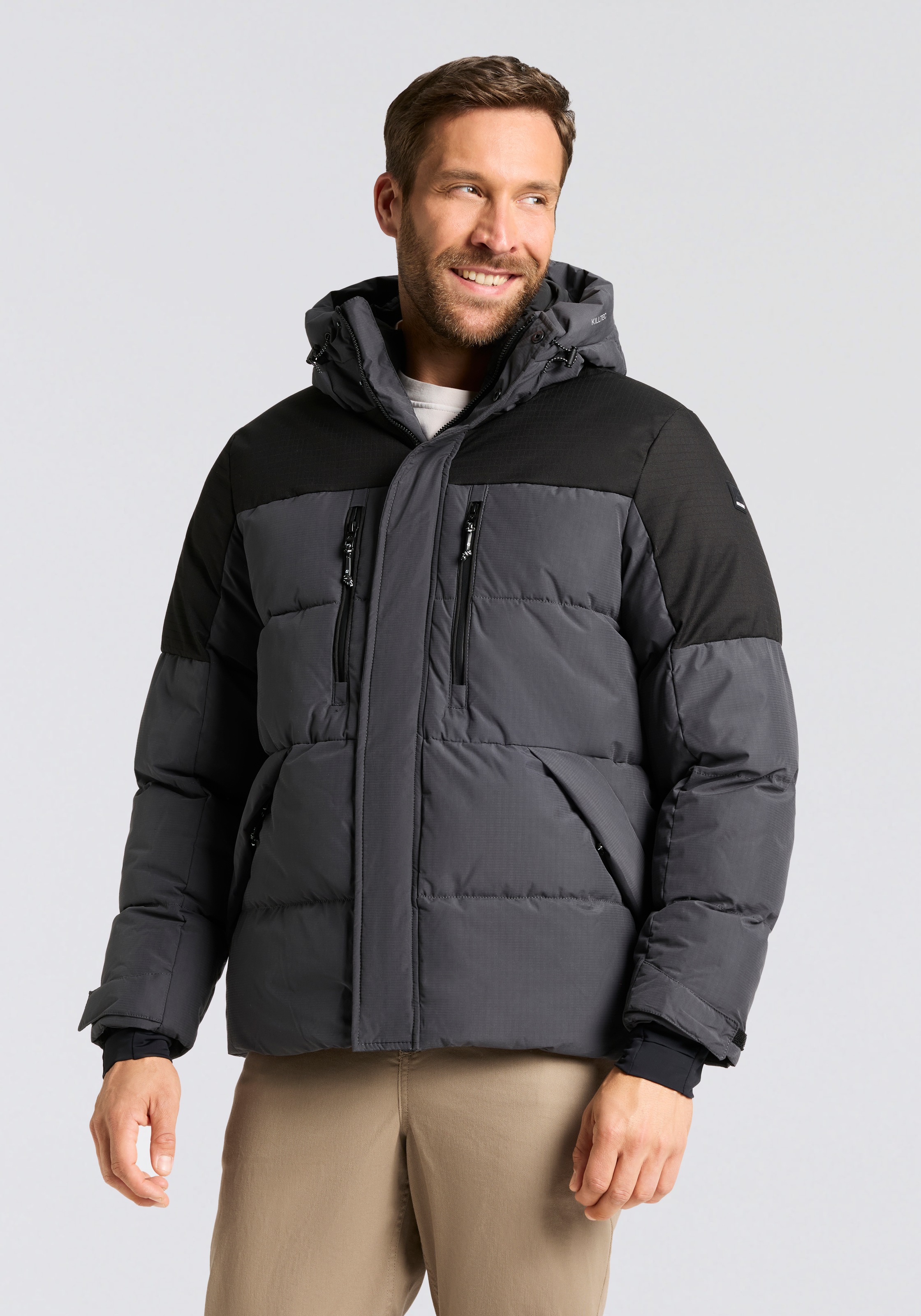Image of Killtec Steppjacke "KOW 88 MN QLTD JCKT" mit verstellbarer Kapuze, atmungsaktiv, wasser- und windabweisend