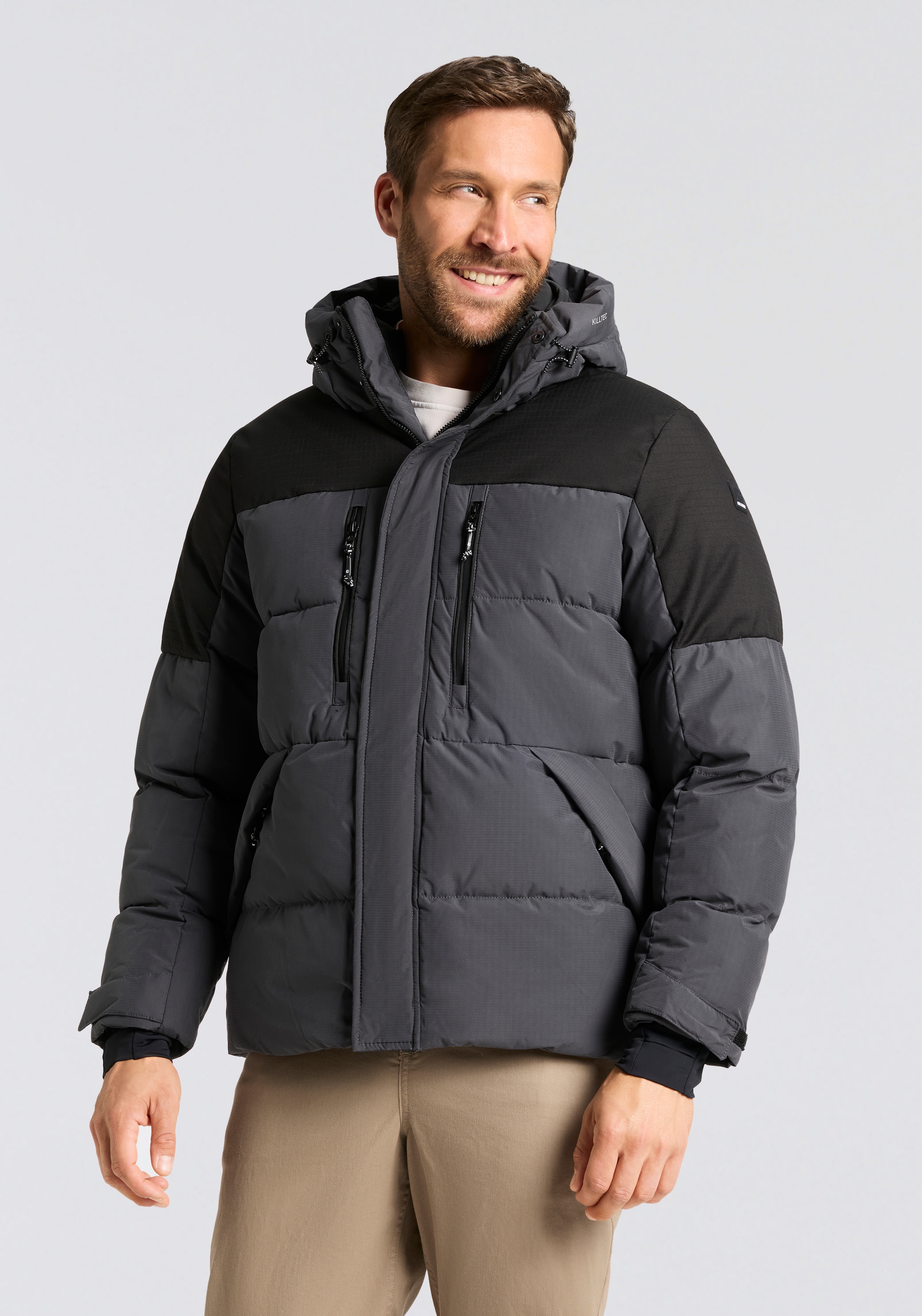 Image of Killtec Steppjacke "KOW 88 MN QLTD JCKT" wasserabweisend, winddicht, atmungsaktiv, mit verstellbarer Kapuze