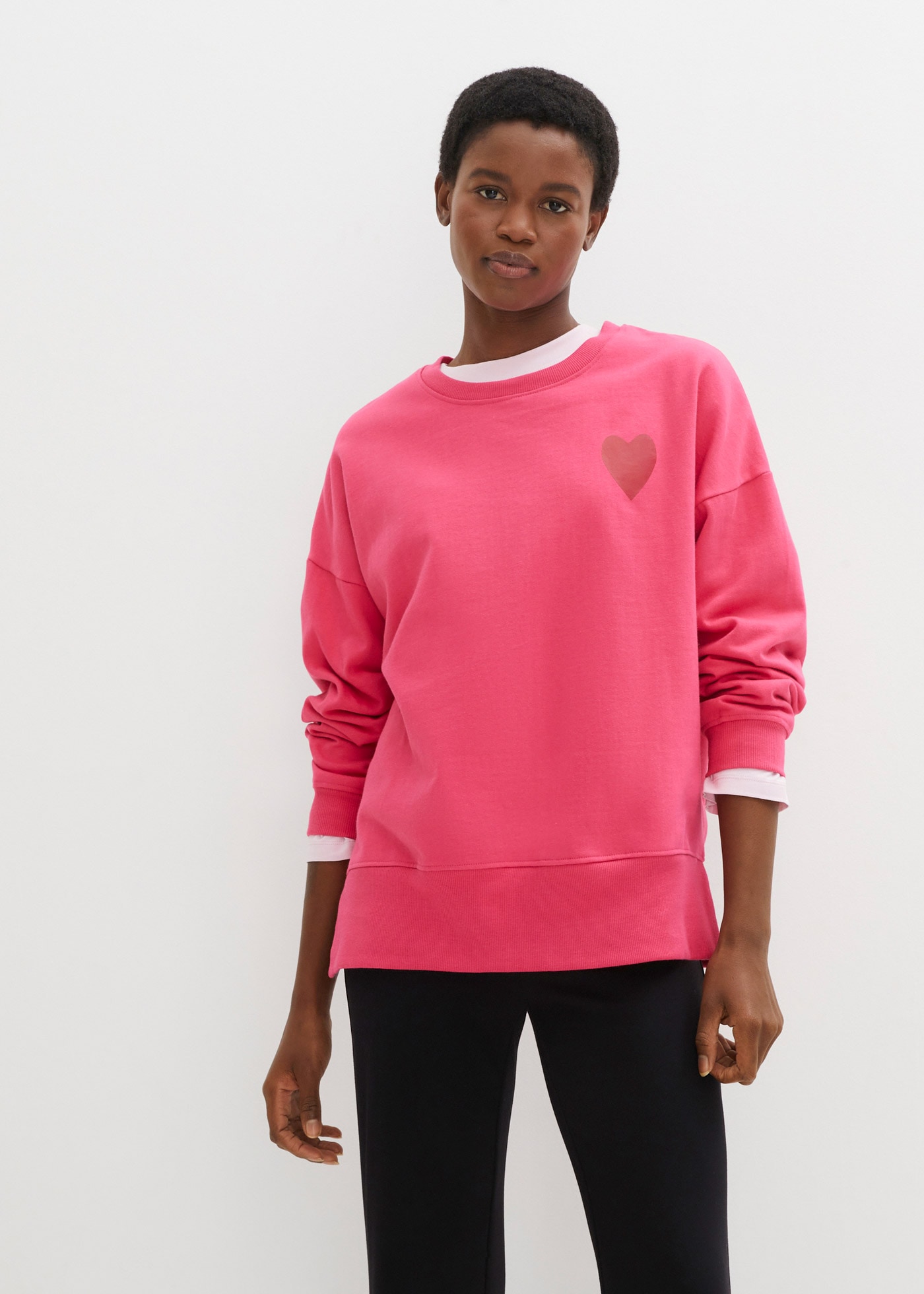 Image of bonprix Sweatshirt, lässiger Schnitt, überschnittene Schulter, Oversize-Passform