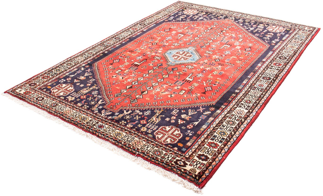 Image of morgenland Orientteppich »Perser - Nomadic - 219 x 147 cm - rot«, rechteckig, 10 mm Höhe, Wohnzimmer, Handgeknüpft, Einzelstück mit Zertifikat bei Ackermann Versand Schweiz