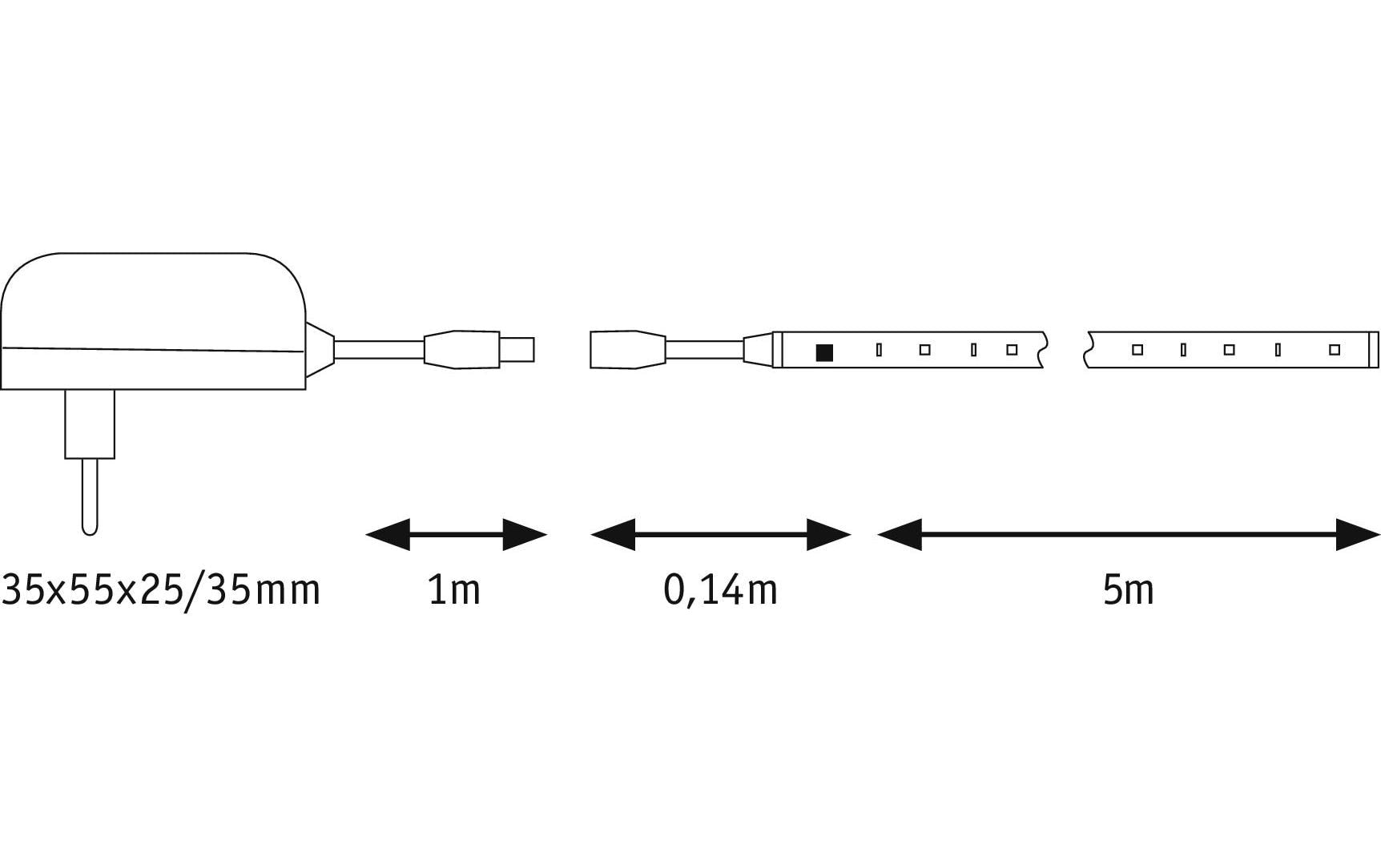Paulmann LED-Streifen »SimpLED Motion«, 150 St.-flammig