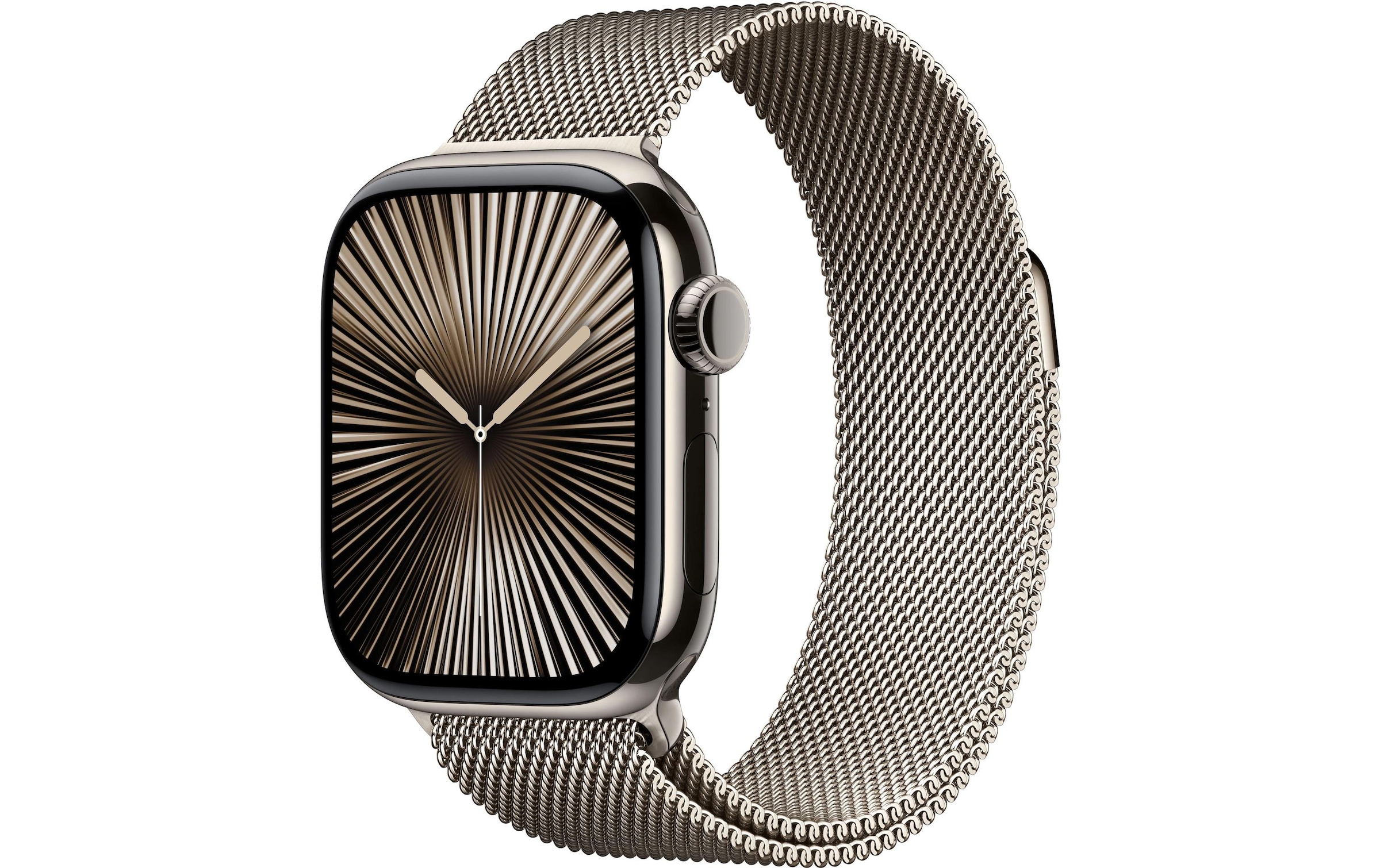 Apple Watch Series 10 Titan, 42 mm, GPS + Cellular, Milanese Loop, Natur