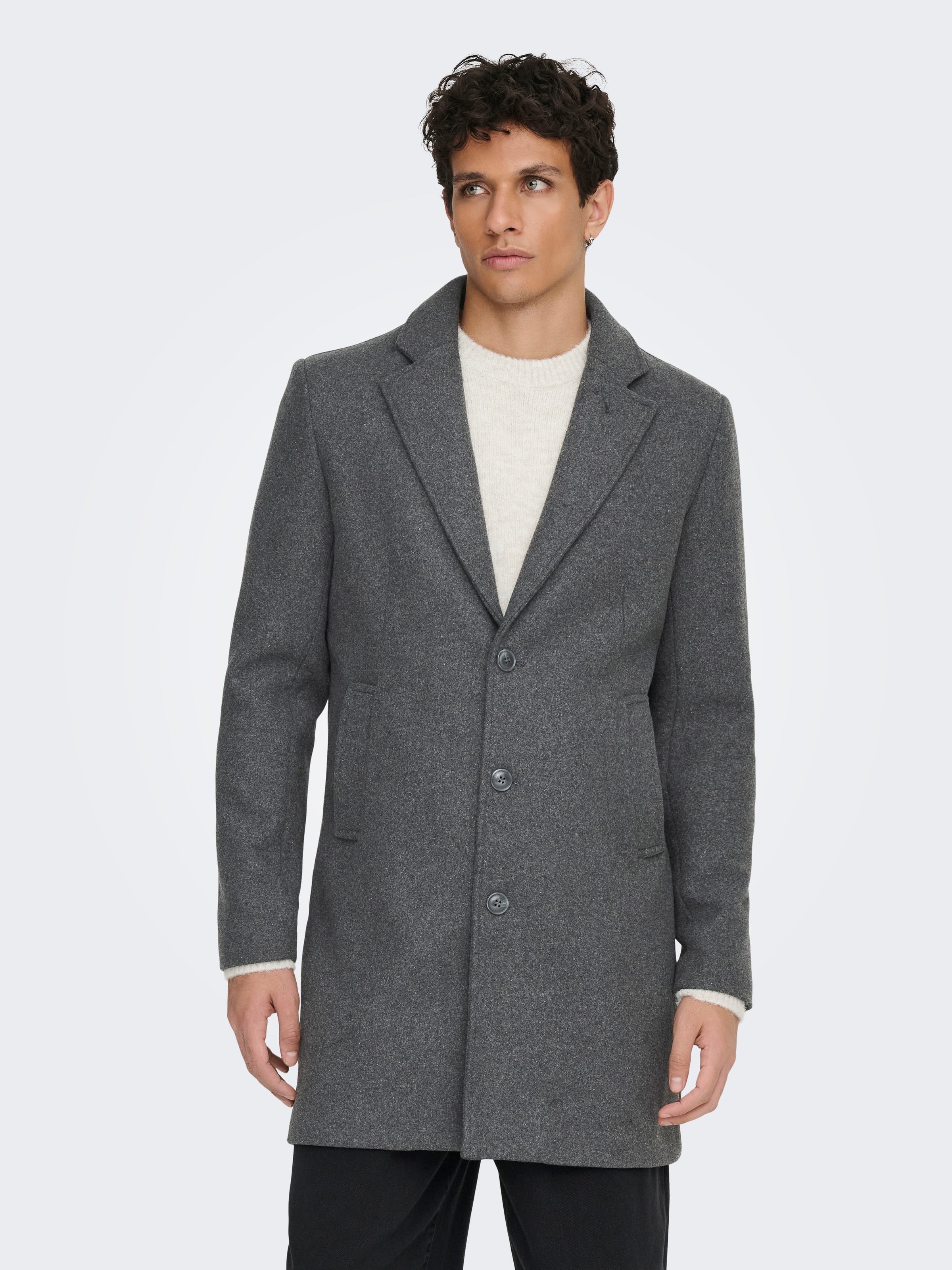 Image of ONLY & SONS Langmantel "ONSMATTHEW WOOL COAT OTW NOOS" mit Wolle