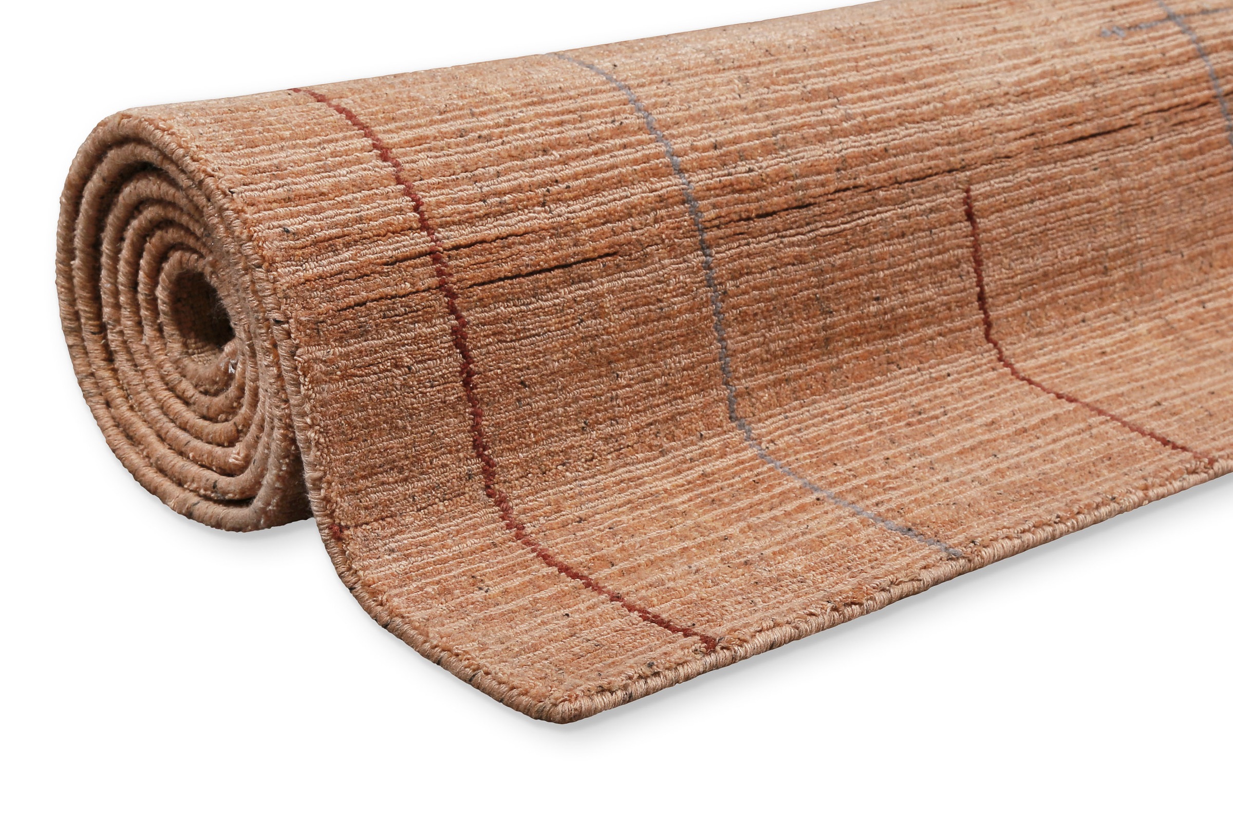 Wecon home Tapis »Milly« Rectangulaire 11 mm Höhe Kurzflorteppich, handgewebt, Naturfaser, Linienmuster, Wohnzimmer