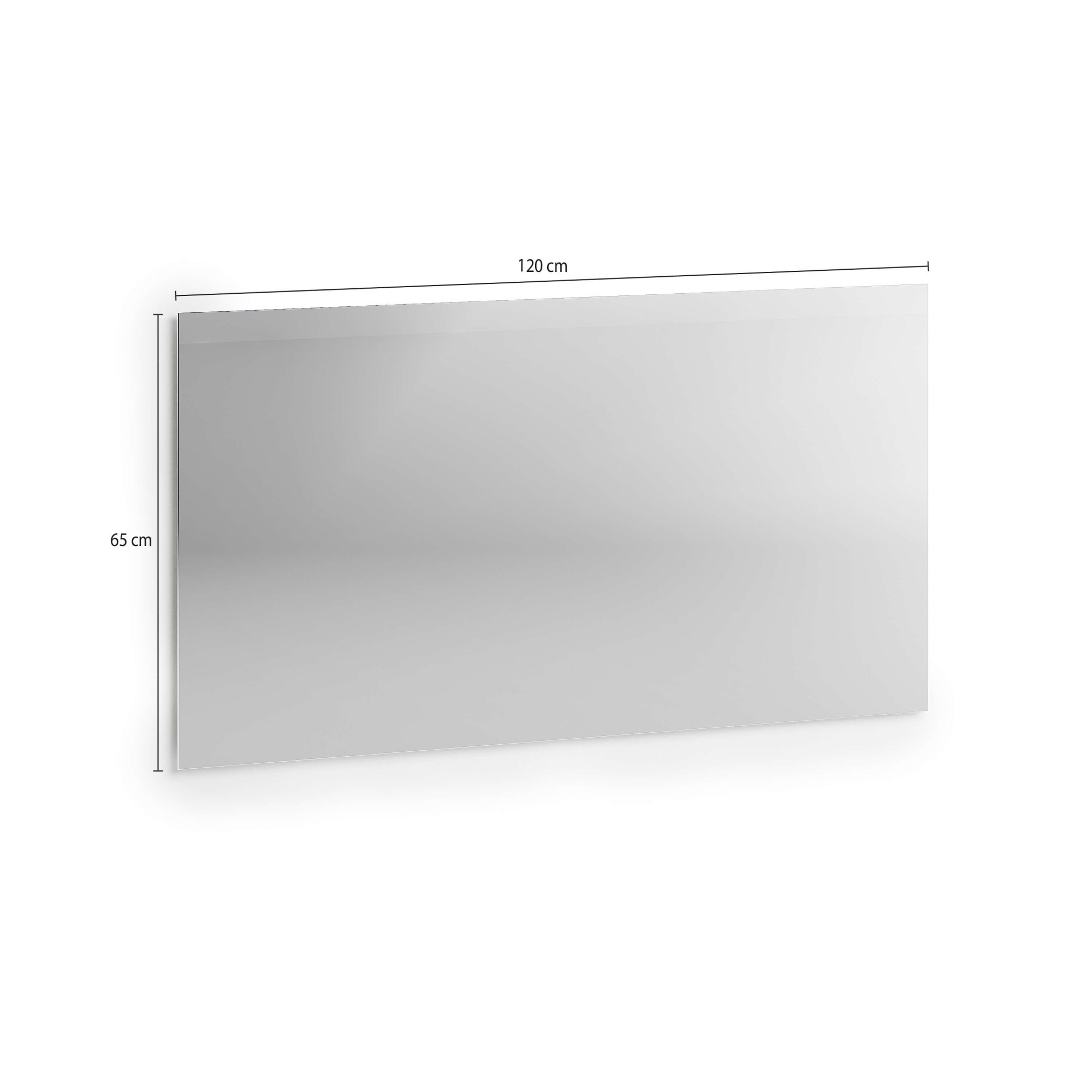 Home affaire Spiegel »ATRIO Wandspiegel, Spiegelelement, Garderobenspiegel, vollflächig« Breite 120 cm - Höhe 65 cm, Made in Italy, ganzflächige Spiegelfläche