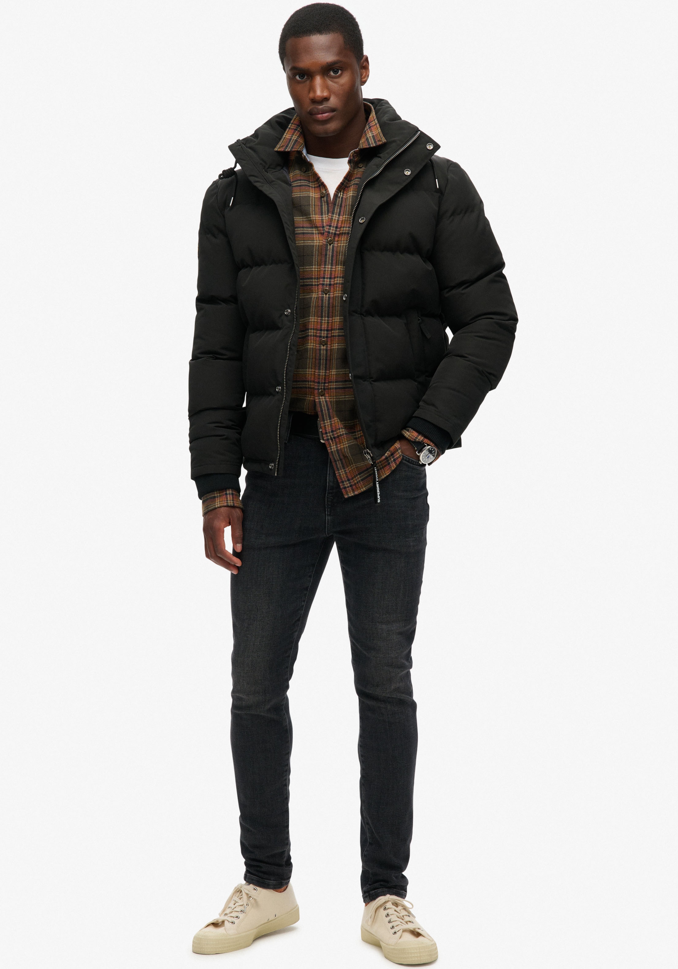 Superdry Steppjacke »Everest Hooded Puffer Jacket«, mit Kapuze