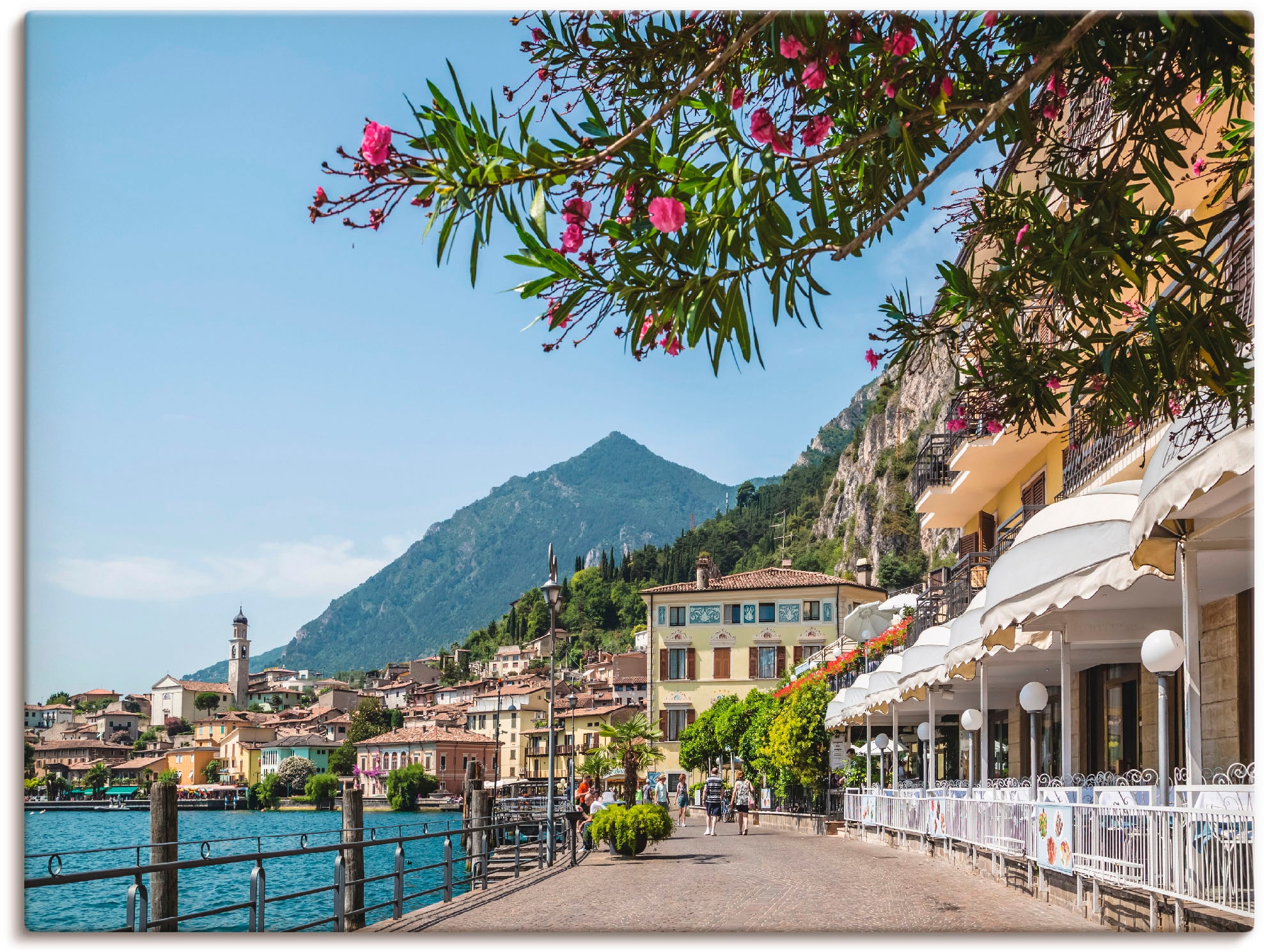 Image of Artland Wandbild "Gardasee Limone sul Garda I" Europa 1 Stk. tlg. als Leinwandbild, Poster in verschied. Grössen