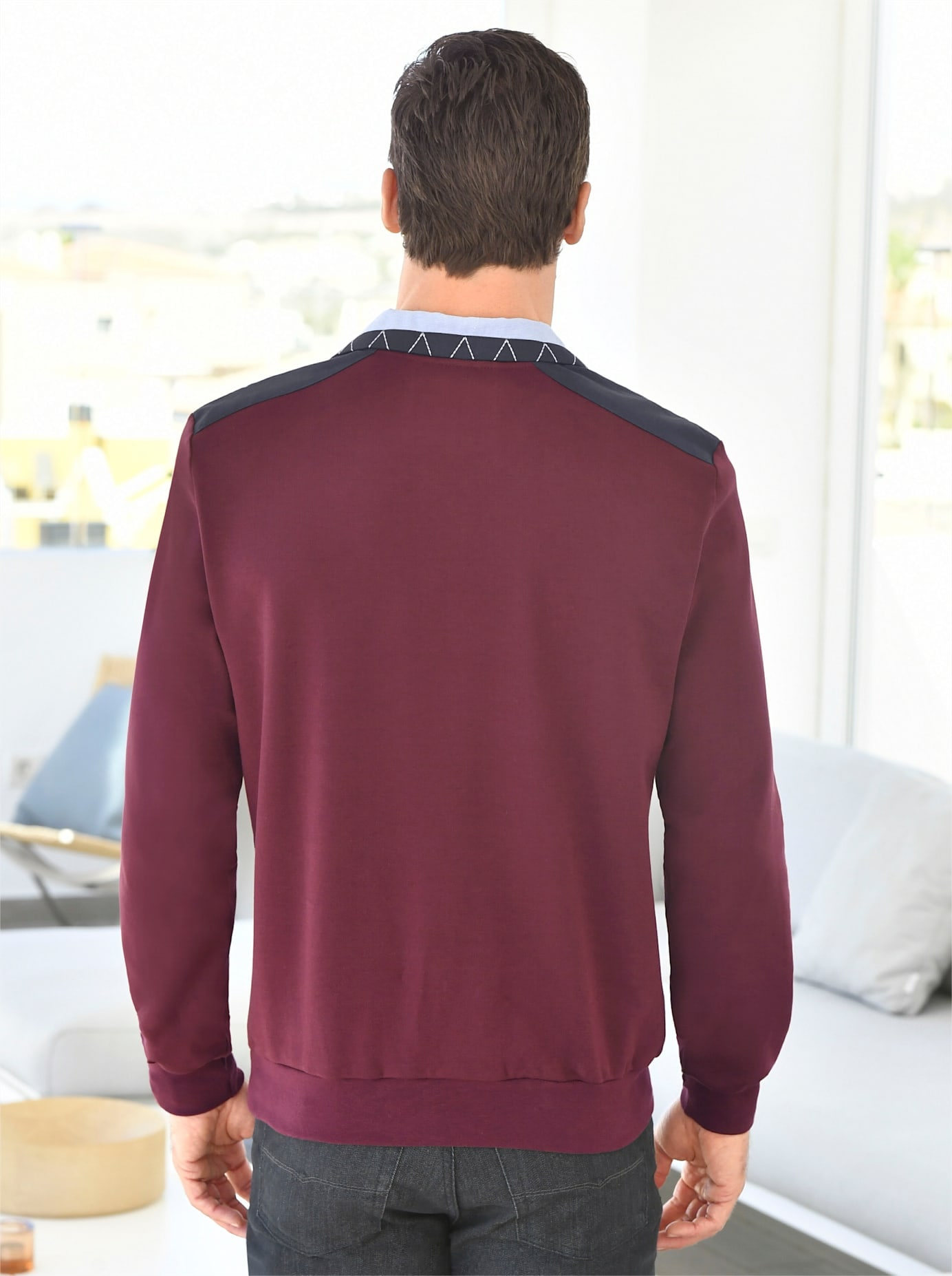 Marco Donati Poloshirt »Langarm-Shirt«