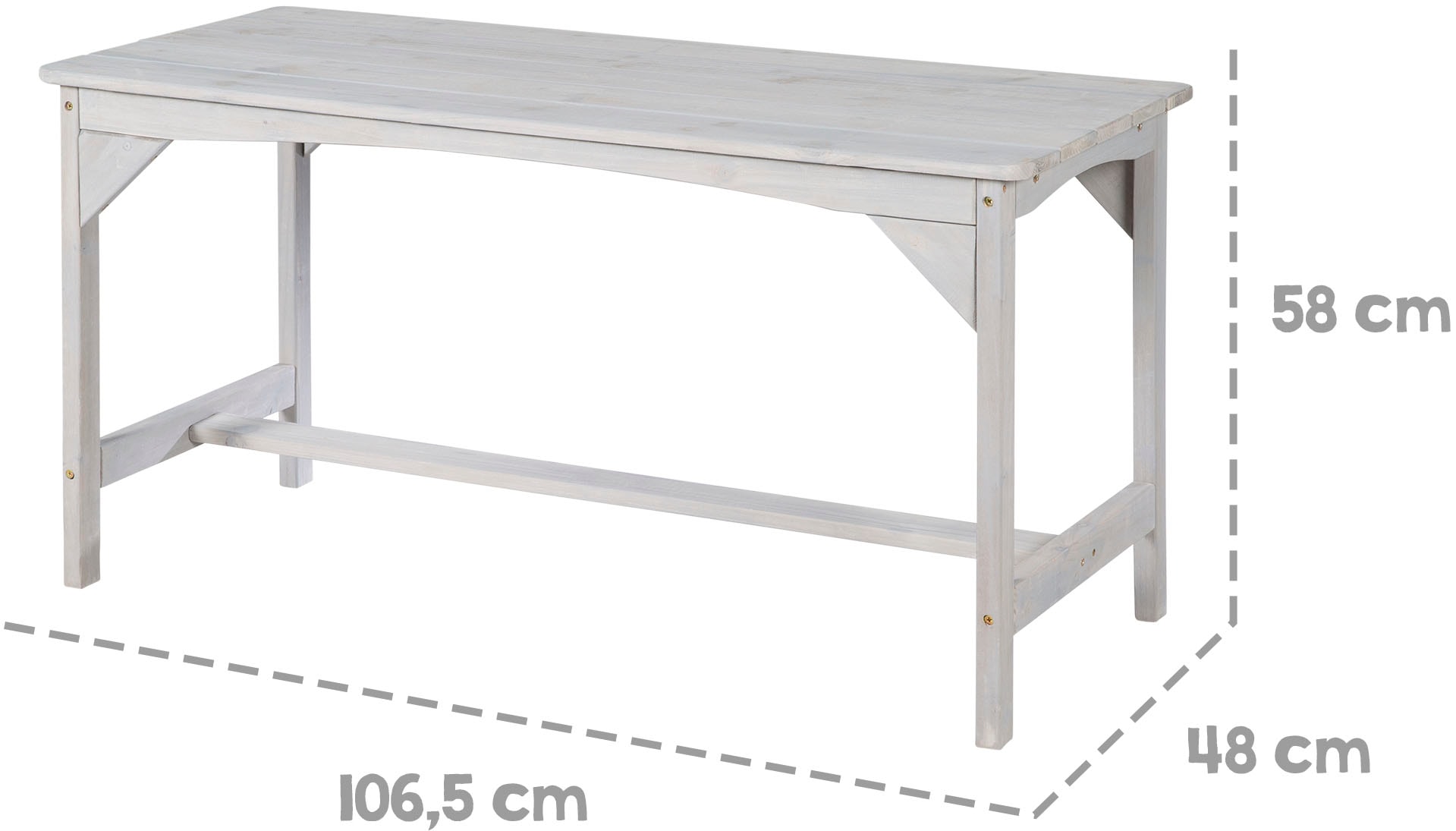 roba® Garten-Kindersitzgruppe »Outdoor+« Set, 3 Stk. tlg. Tisch und 2 Bänke mit Sitzauflage, Schirmset
