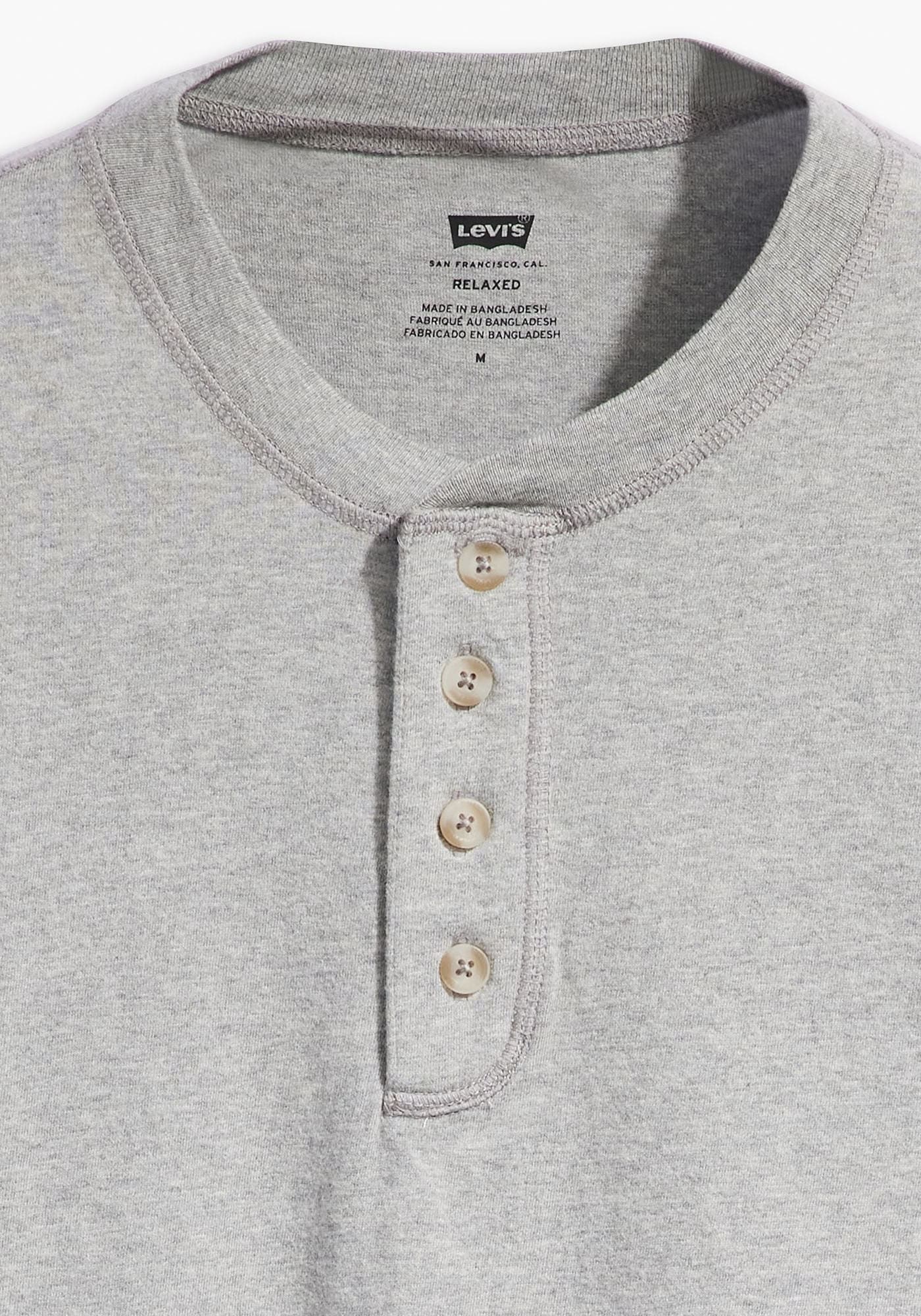 Levi's® Rundhalsshirt »SS 4 BUTTON HENLEY«, mit Knopfleiste