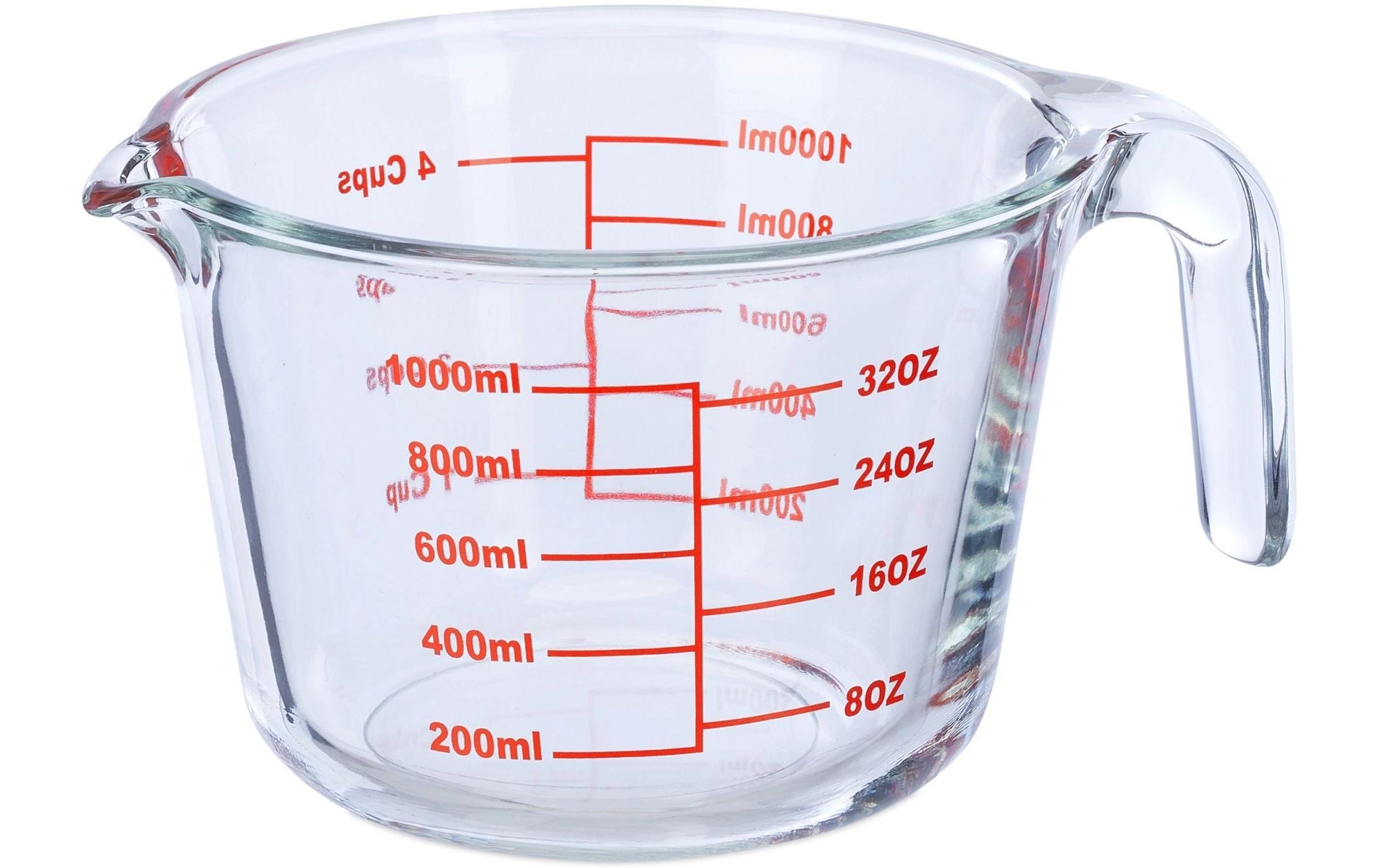 Image of relaxdays Messbecher "1 l" Glas 1 Stk. tlg.