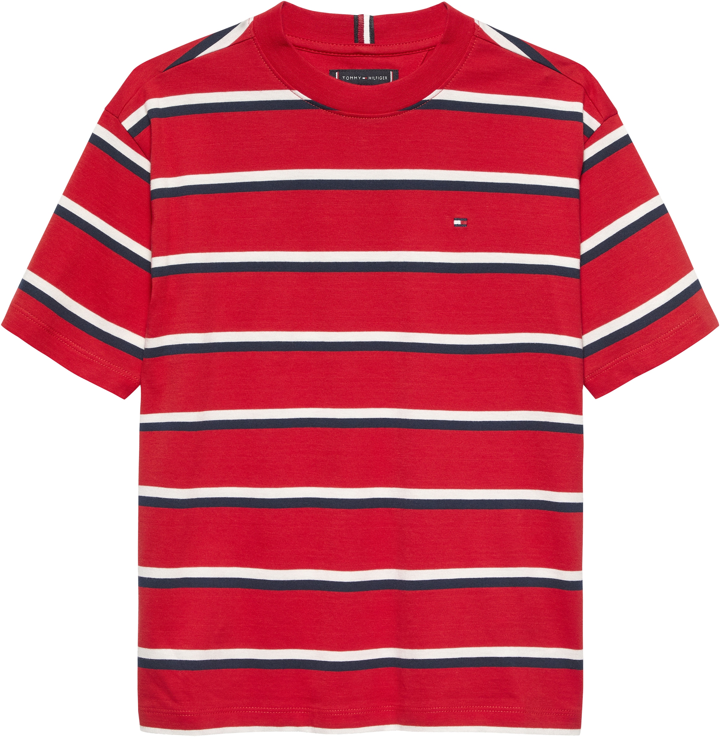 Tommy Hilfiger T-shirt »ESSENTIAL ARCHIVE FIT TEE SS« Kinder bis 16 Jahre, Rundhals, Logostickerei