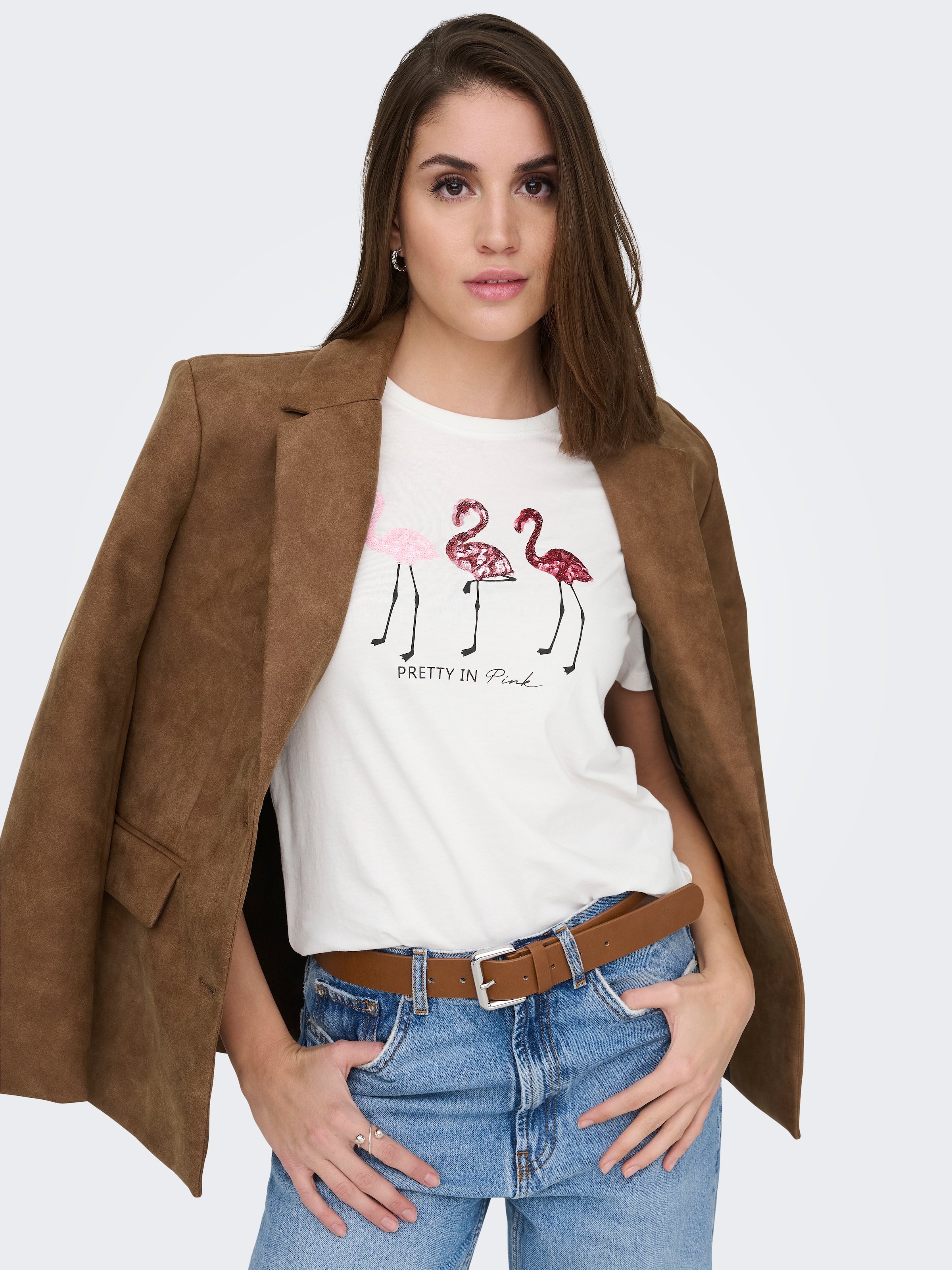 ONLY Kurzarmshirt »ONLKITA S/S TEE JRS NOOS« Baumwolle, regular fit