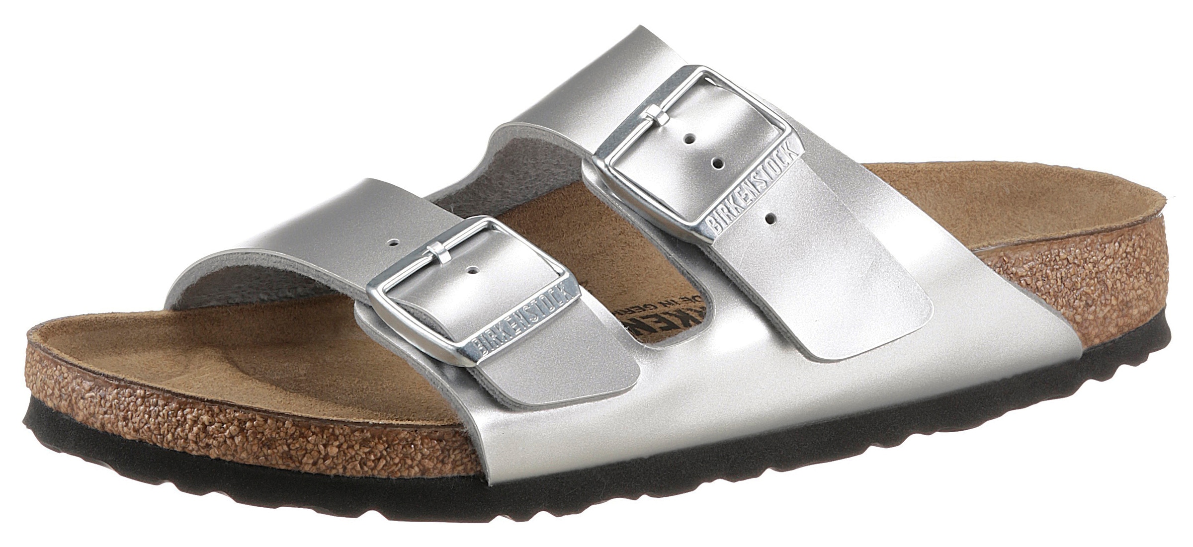 Image of Birkenstock Pantolette »Arizona Kids Inspired«, in Metallic-Optik, schmale Schuhweite bei Ackermann Versand Schweiz