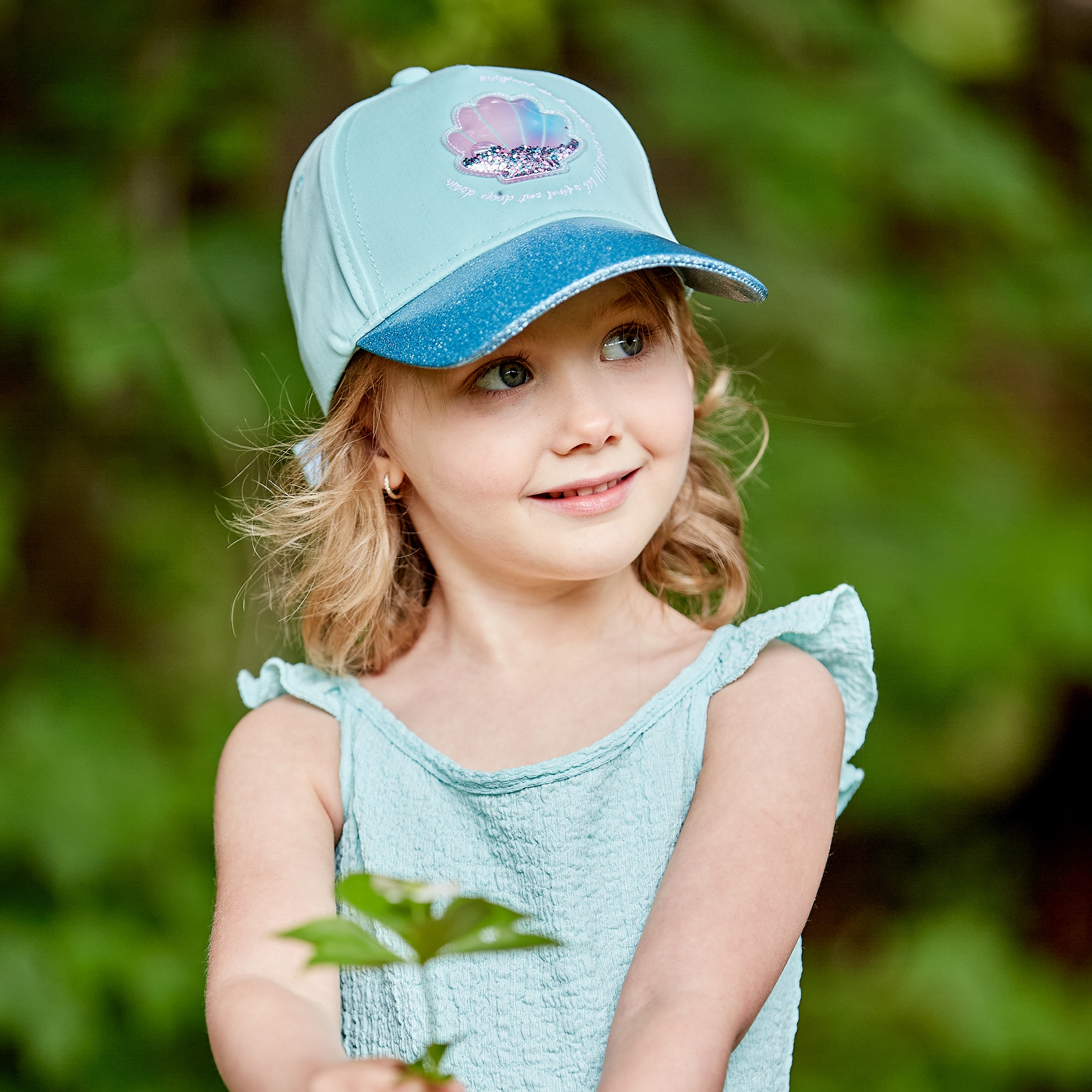 Image of MAXIMO Baseball Cap interaktives Muschel-Patch, mit Glitzer, Baumwolle