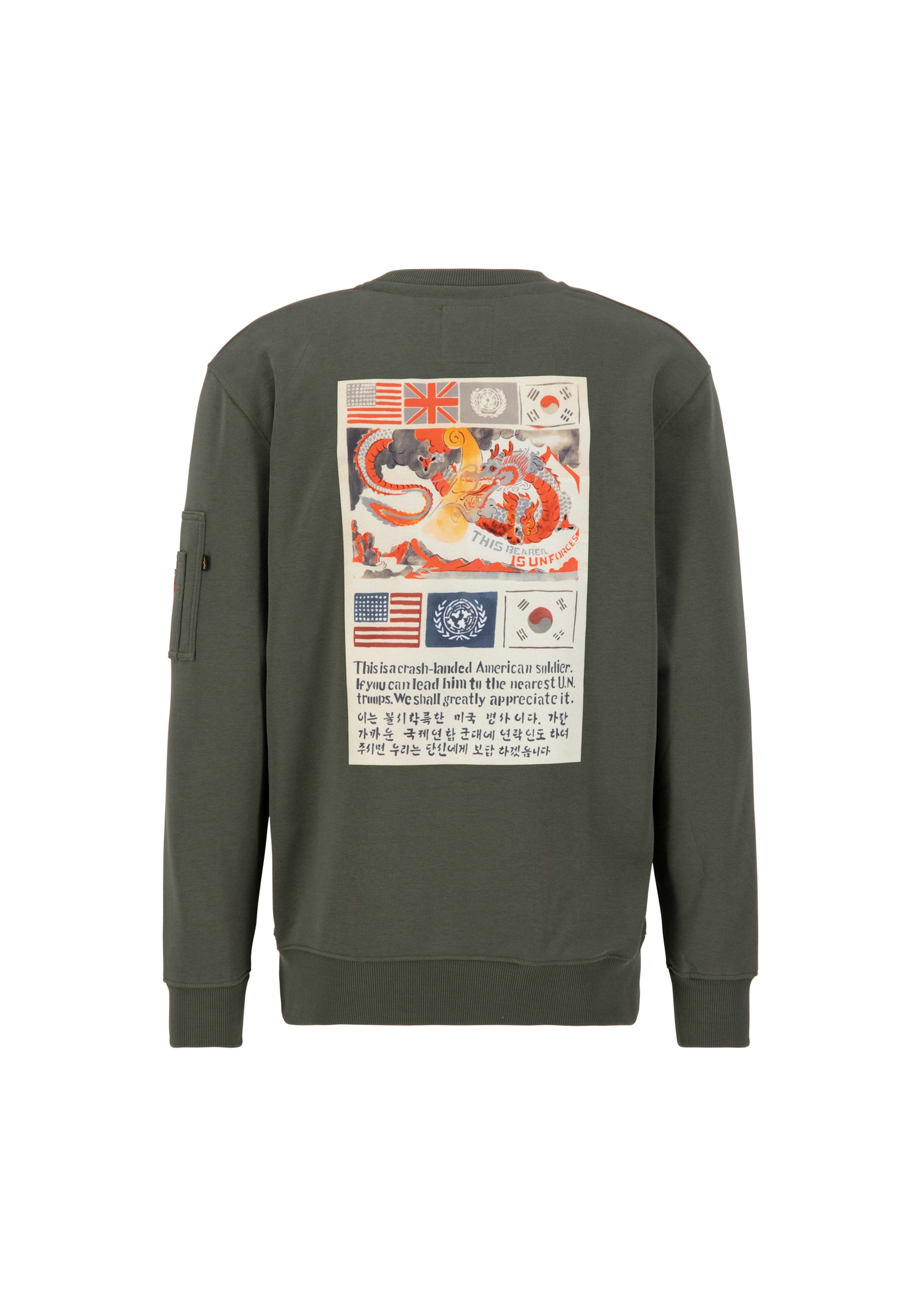 Alpha Industries Sweater »Alpha Industries Men - Sweatshirts USN Blood Chit Sweater«