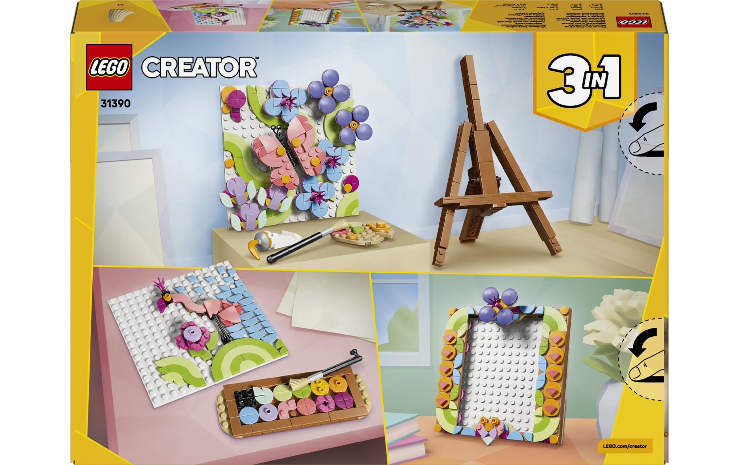 LEGO® Konstruktionsspielsteine »Deko-Blumengemälde (31390), LEGO Creator« Made in Europe