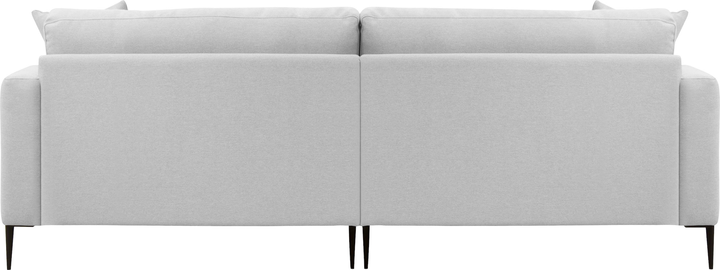 Leonique 3-Sitzer »Cozy elegantes Designsofa, Masse B/T/H: 211/97/80 cm«, mit losen Kissen und Metallbeinen