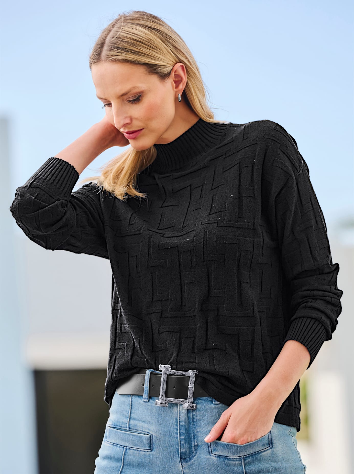 Image of heine Strickpullover "Jacquard-Pullover"