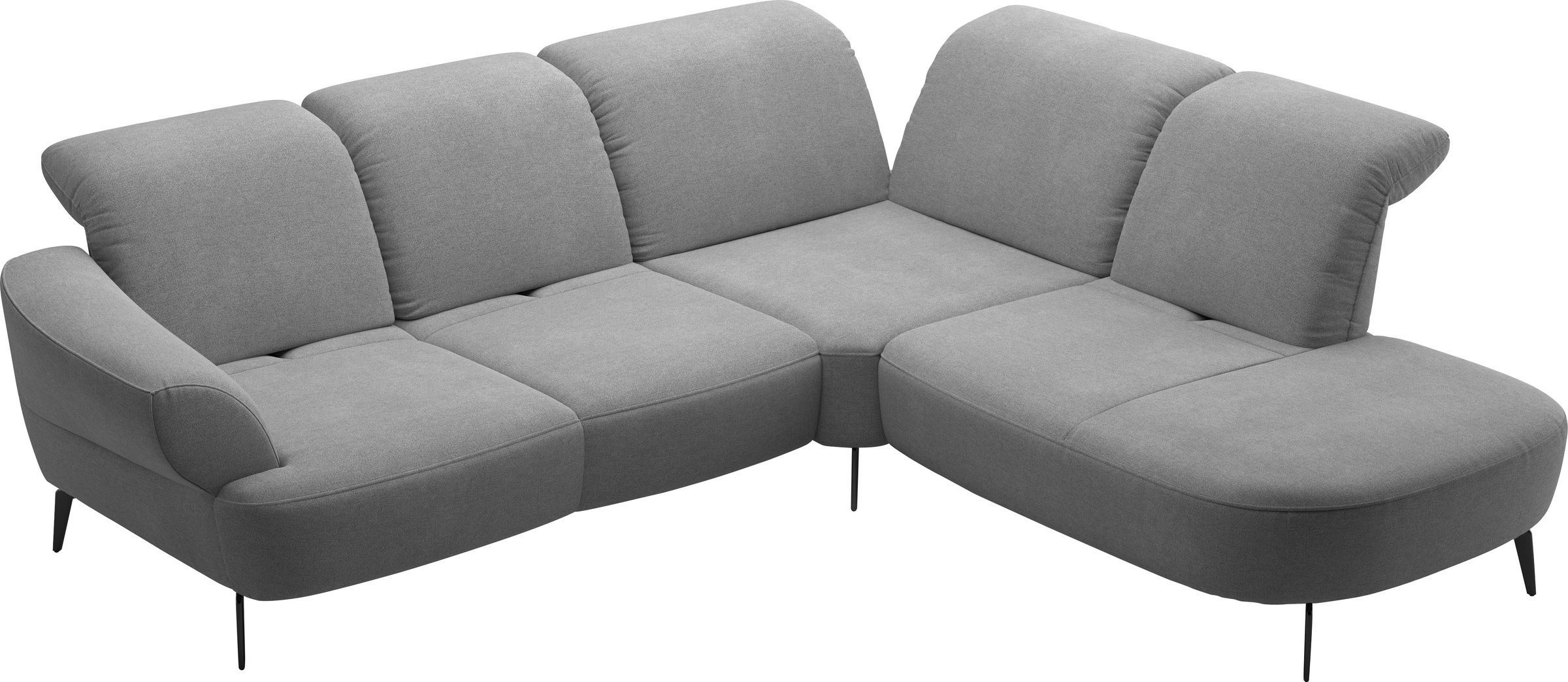 sit&more Ecksofa »Dance, L-Form, inkl. Sitztiefenverstellung«, inkl. Click&Seat, optional mit Kopfteilverstellung