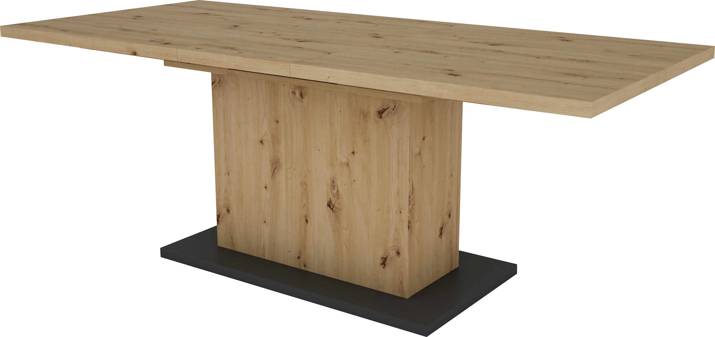 Homexperts Essgruppe »Aiko«, (Set, 5 tlg., Esstisch mit 4 Stühlen), Tisch mit Auszugsfunktion, Breite 160-200 cm
