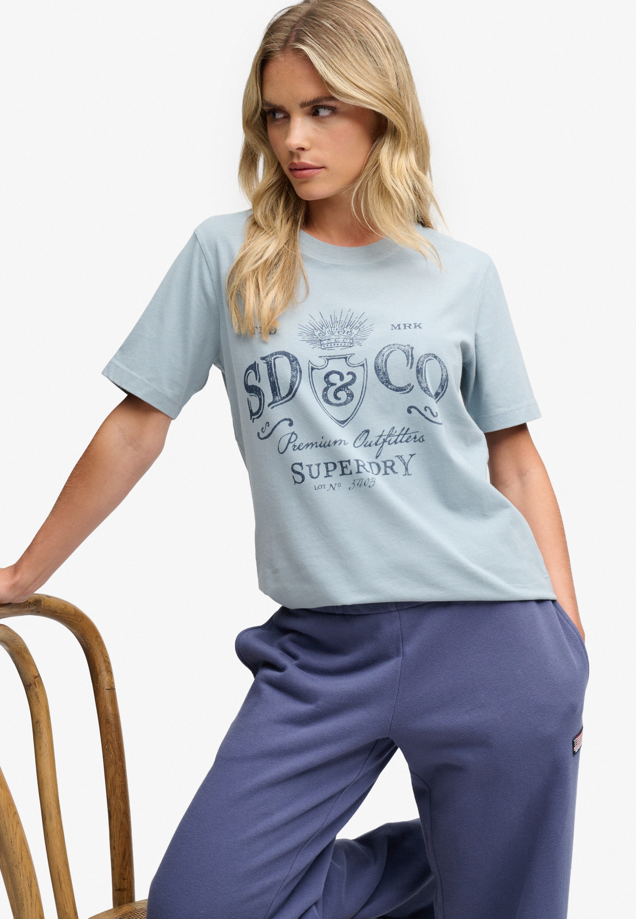 Superdry Print-Shirt »VINTAGE WORKWEAR TEE« Baumwolle, relaxed fit