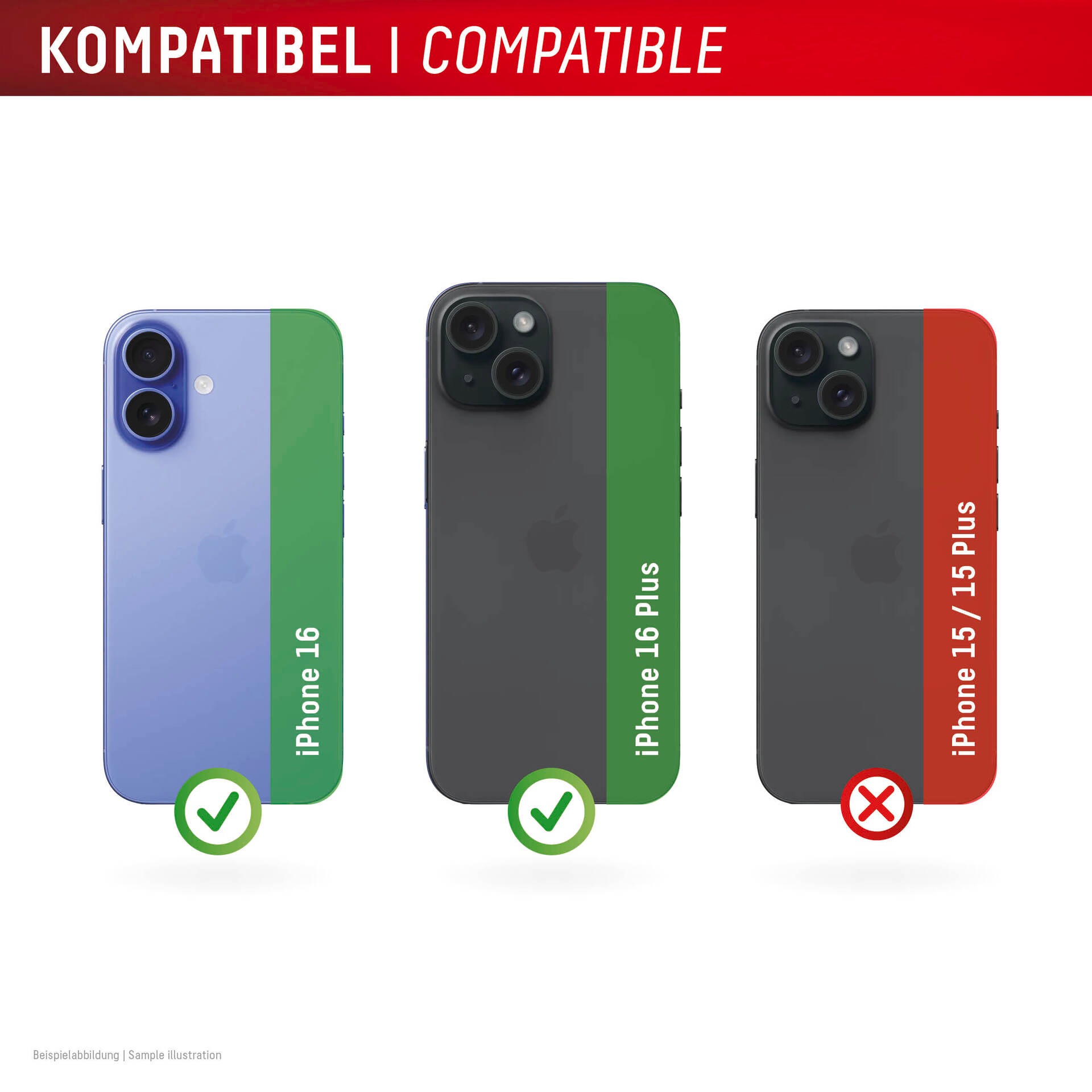 Displex Kameraschutzglas »Camera Lens Glass Single Glass Ring Protector« für Apple iPhone 16;Apple iPhone 16 Plus Packung, 2x Einzellinsen-Schutzringe,  Objektivschutz, Kameraschutz, kratz- & stossfest