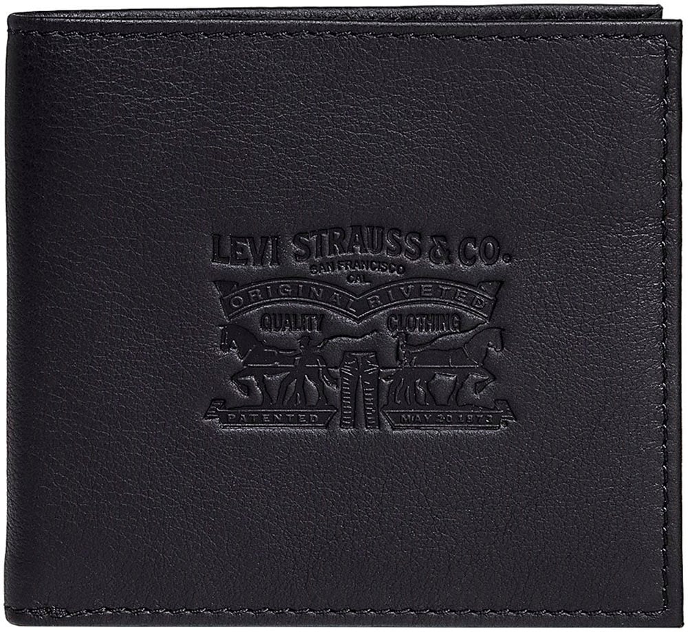 Image of Levis Geldbörse "VINTAGE TWO HORSE BIFOLD COIN WALLET" aus Vollnarbenleder Herrenbörse Portemonnaie