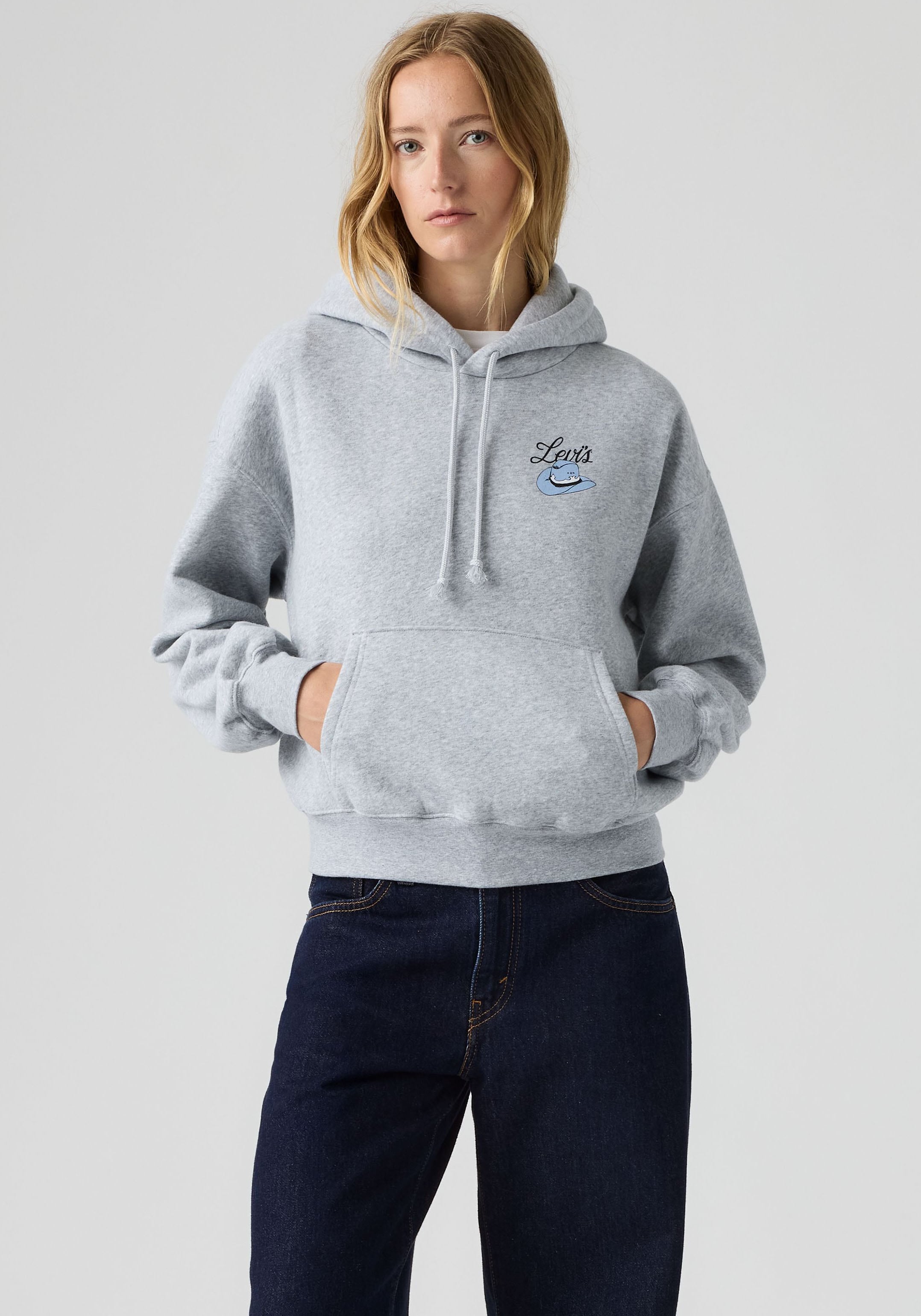Image of Levis Hoodie "GR EVERYDAY HOODIE 2.0", Taillenbedeckt, schmal geschnitten