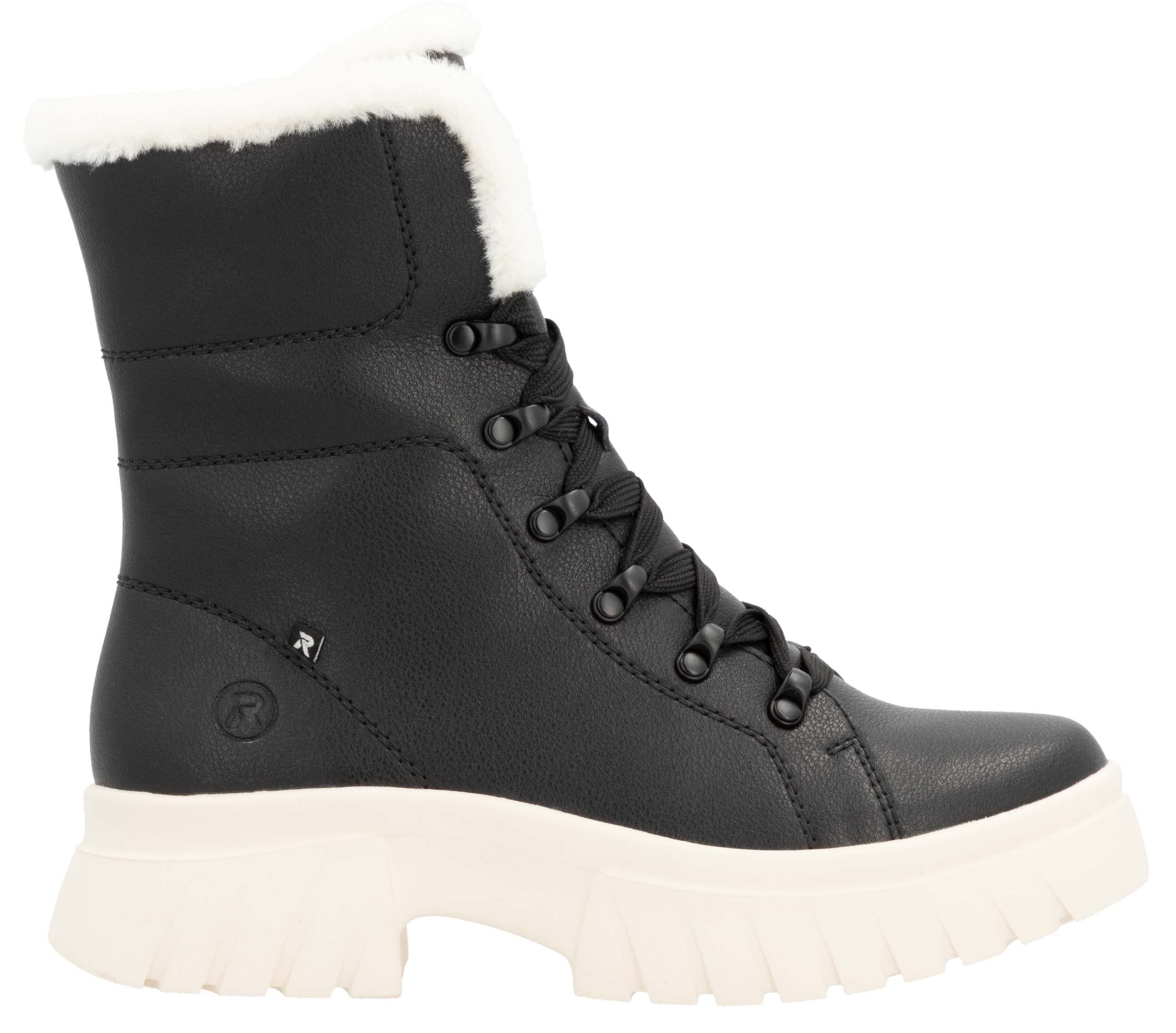 Rieker EVOLUTION Winterboots, Schnürboots, Plateaustiefelette, Profilsohle, Innenreissverschluss