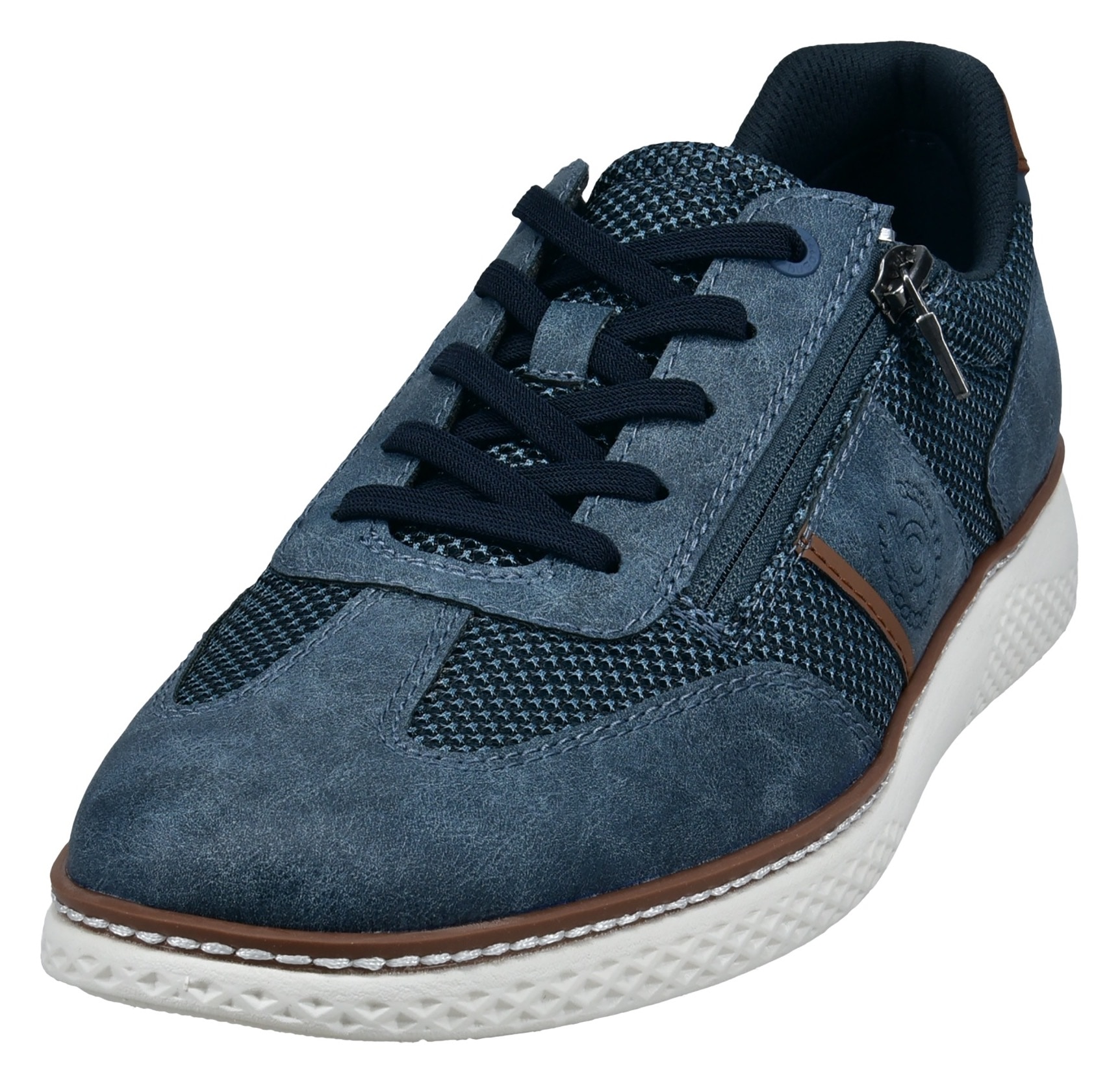 Image of bugatti Schnürschuh Schnürschuh, Freizeitschuh, Halbschuh mit zusätzlichem Reissverschluss