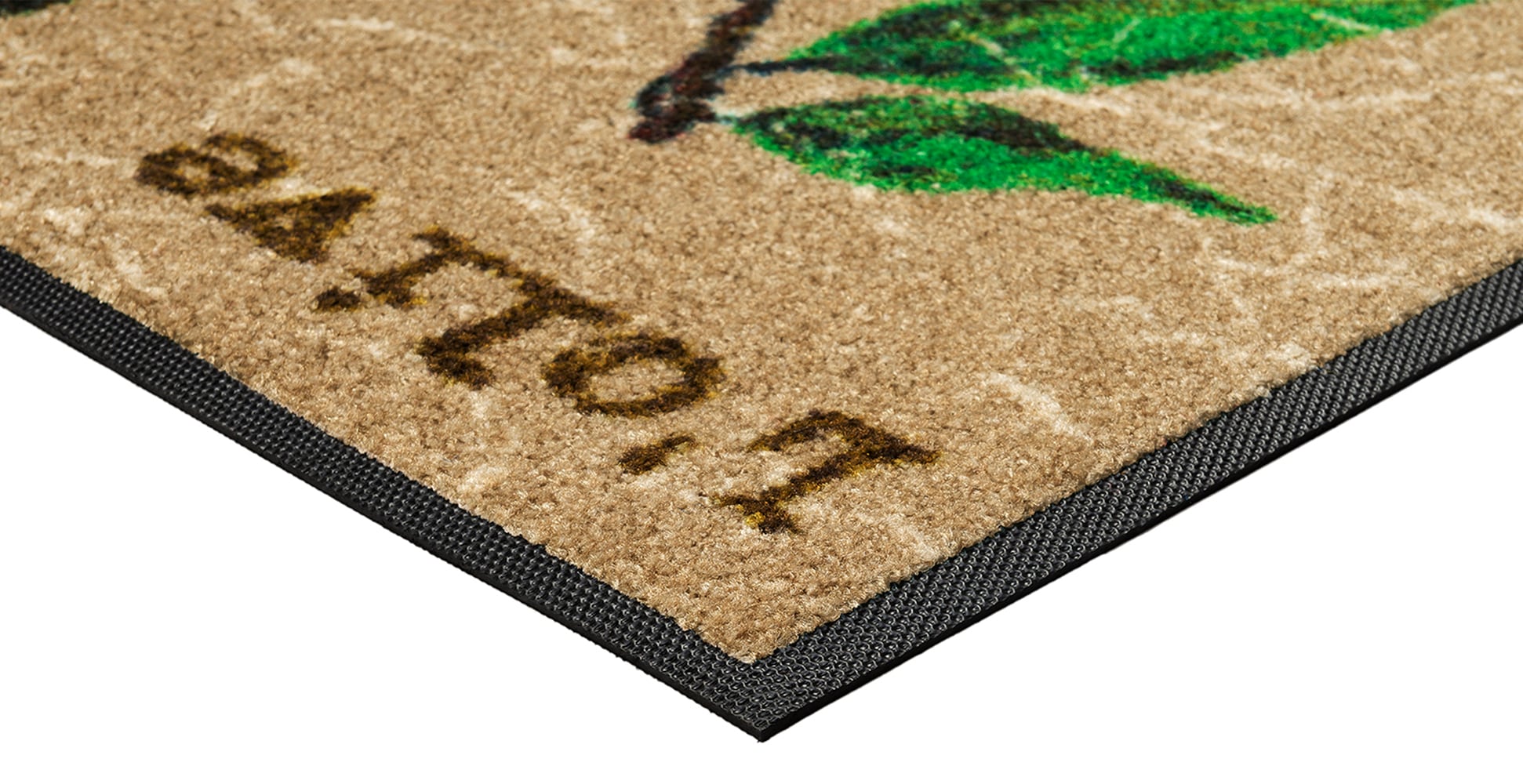 wash+dry by Kleen-Tex Tapis de sol »Le Citron« Rectangulaire 7 mm Höhe Schmutzfangmatte, Motiv Oliven & Zitronen, rutschhemmend, waschbar