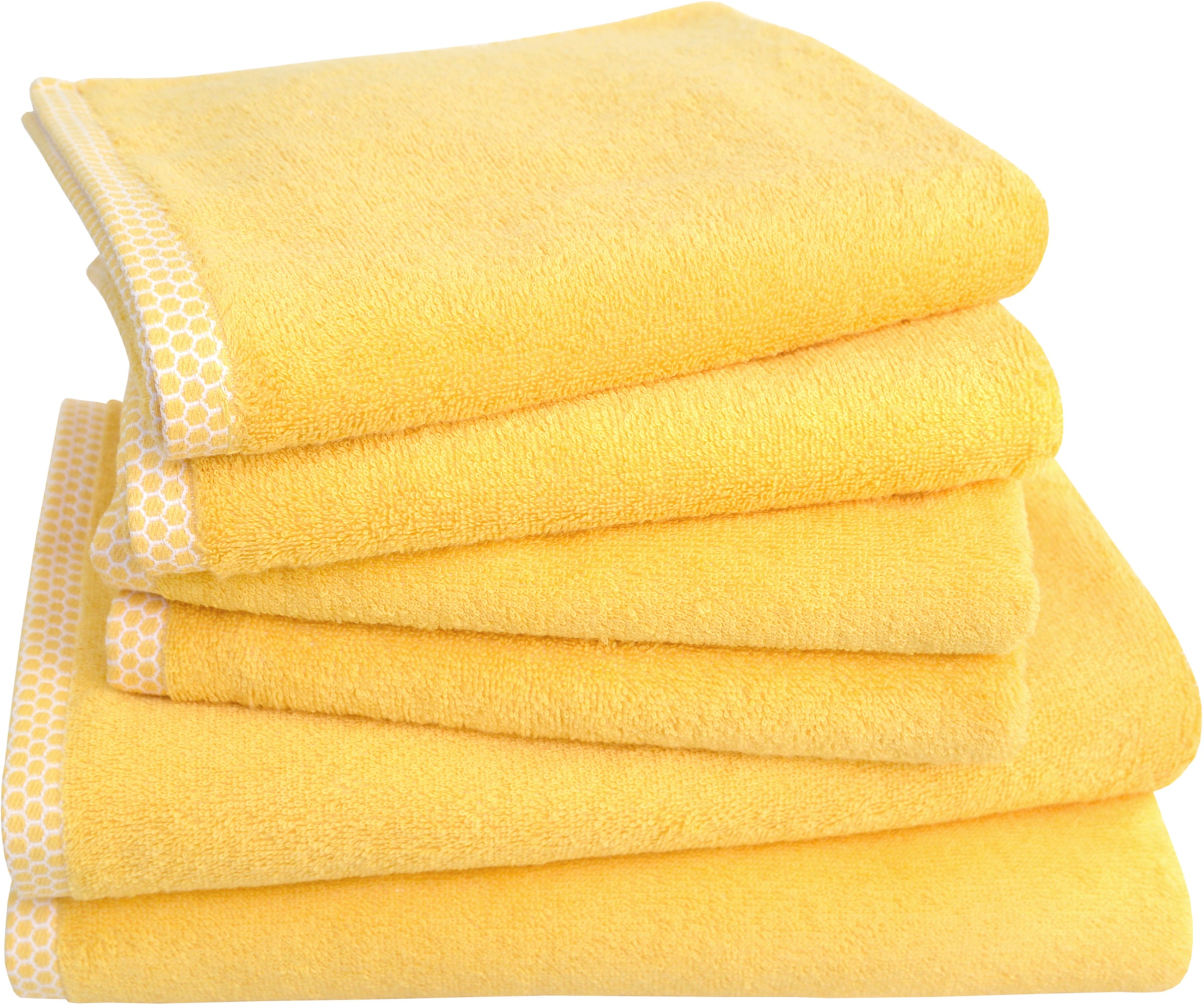 Image of Dyckhoff Handtuch Set "Pure Natural Uni" Set 6 Frottier BIO Baumwolle, GOTS