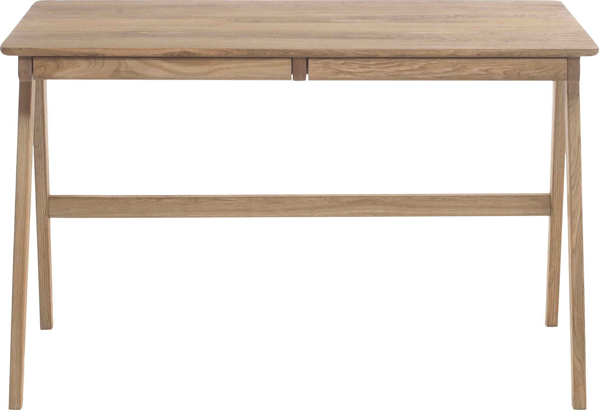Schreibtisch »Delia«, Asteiche Massivholz geölt mit Schubladen, Breite 120 cm