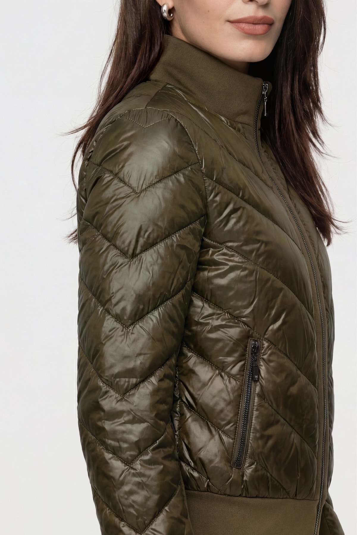 Monari Veste matelassée »Jacke Stepp + Neopren« sans capuche coupe régulière avec col montant