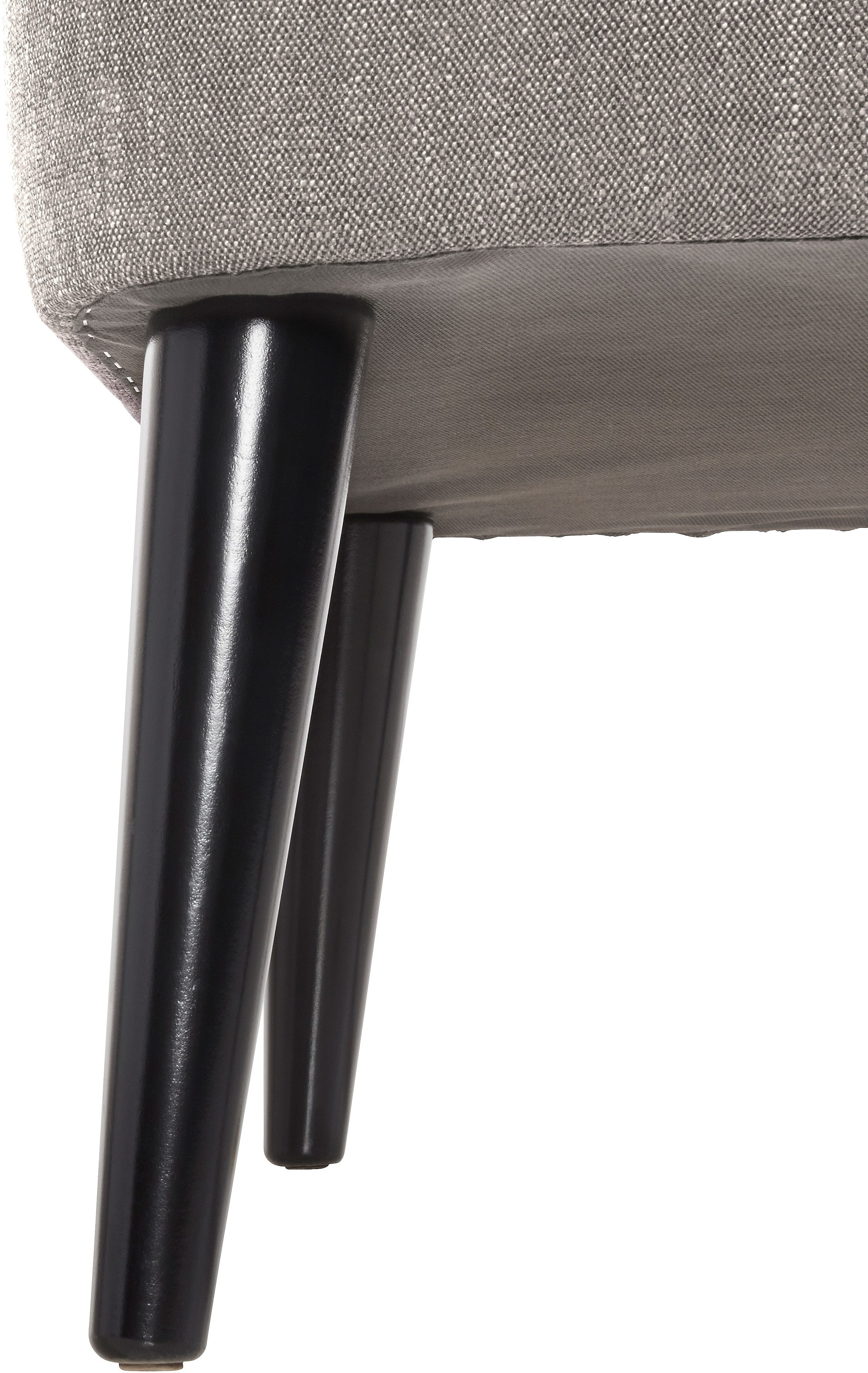 ATLANTIC home collection Cocktailsessel »Jan«, mit Wellenunterfederung, Massivholzfüsse