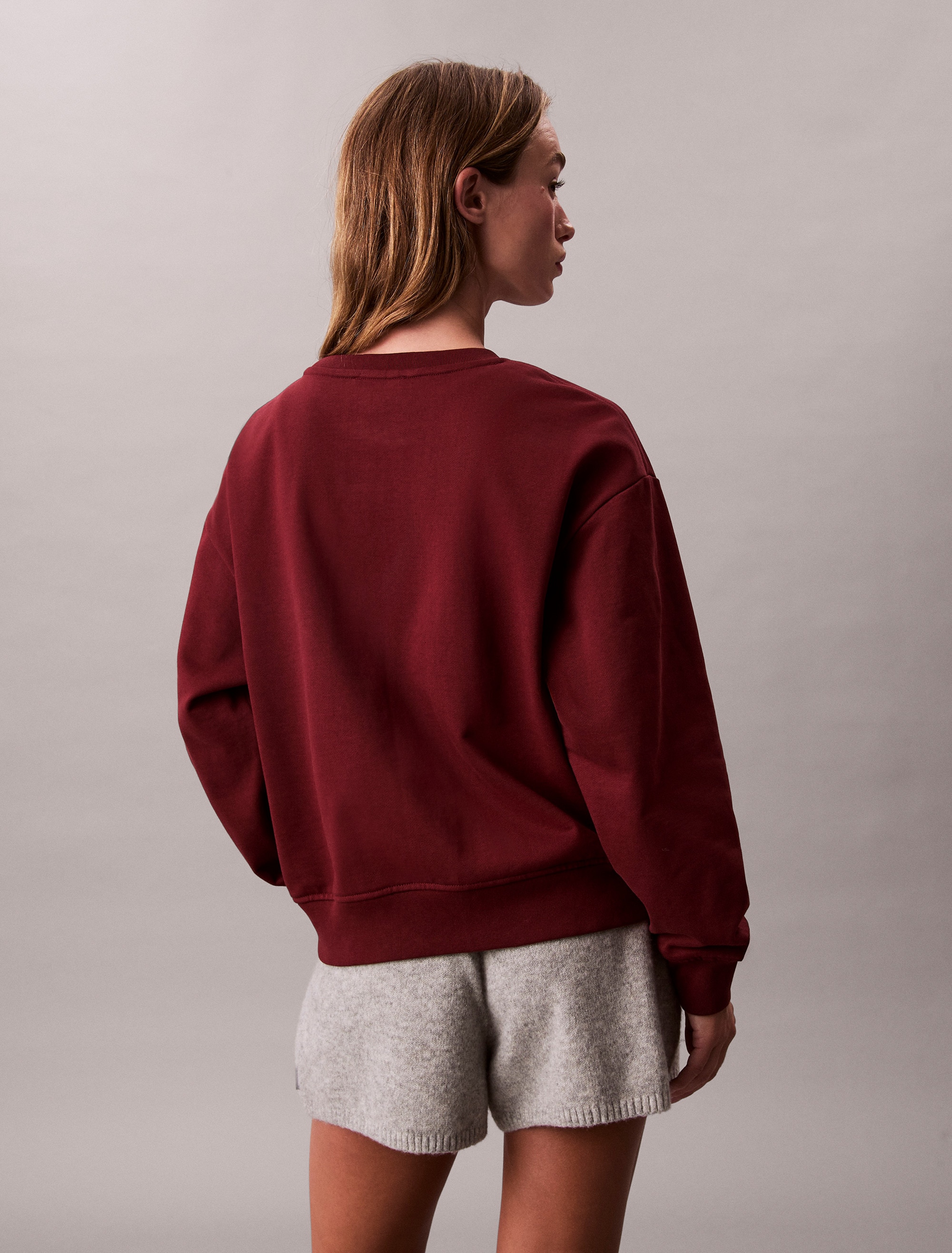 Calvin Klein Jeans Sweatshirt »LS MNLG FRNCH TRRY R«, Mit Rundhalsausschnitt
