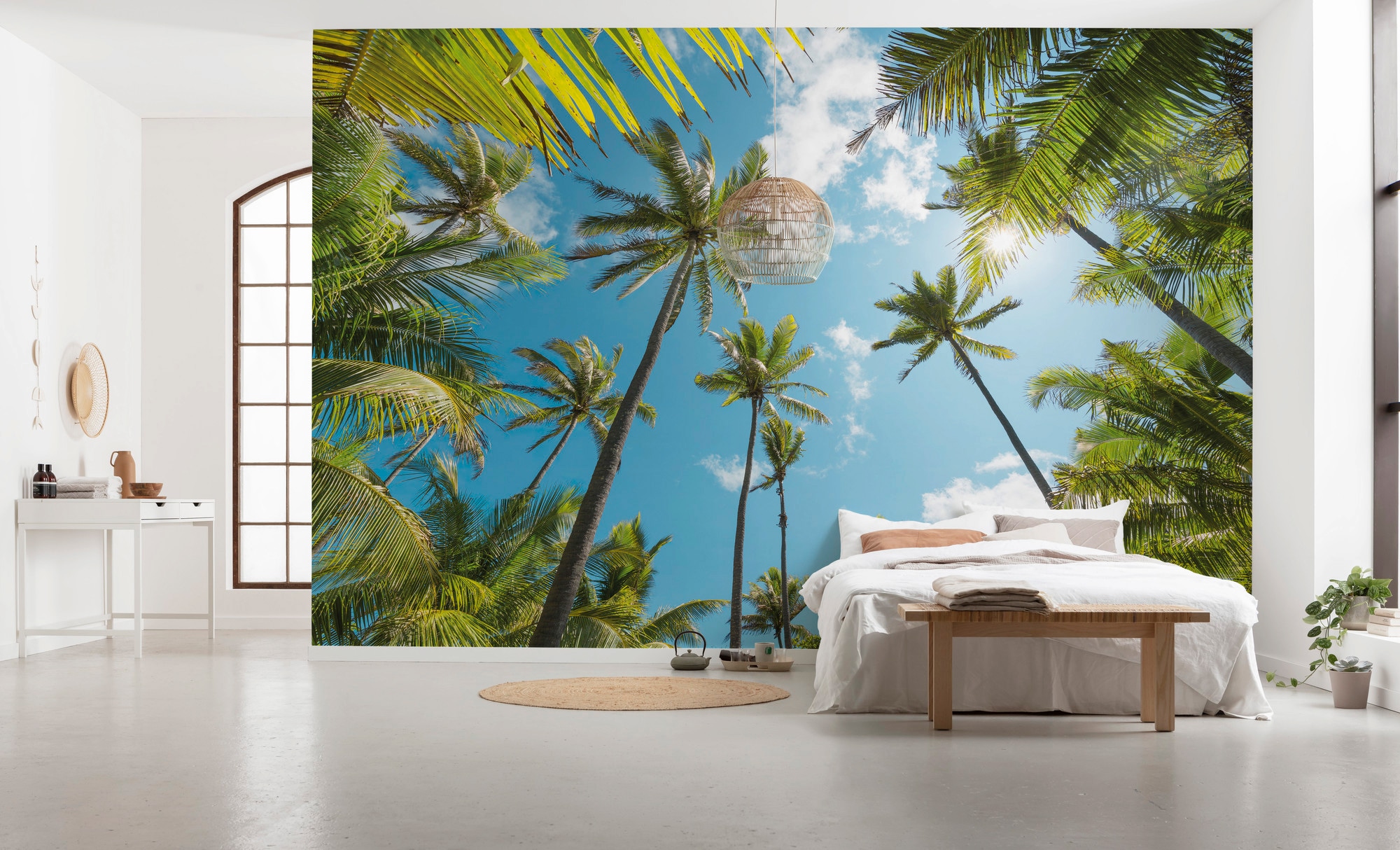Komar Papier peint intissé »Digitaldruck Vlies -  Coconut Heaven - Grösse 450 x 280 cm« imprimé Wohnzimmer, Schlafzimmer