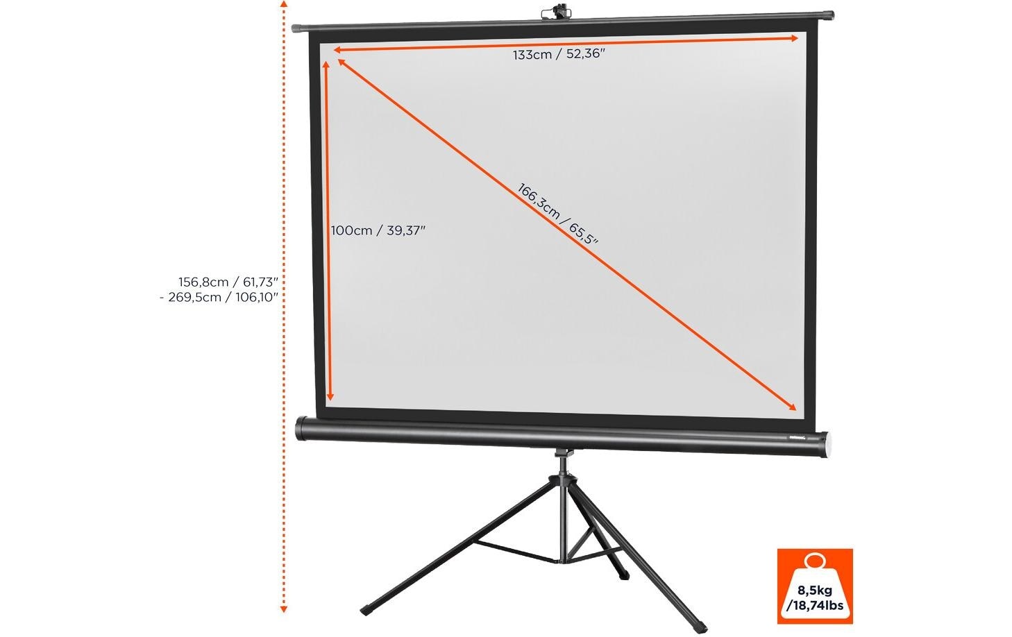 Celexon Stativleinwand »Eco 133 x 100 cm«