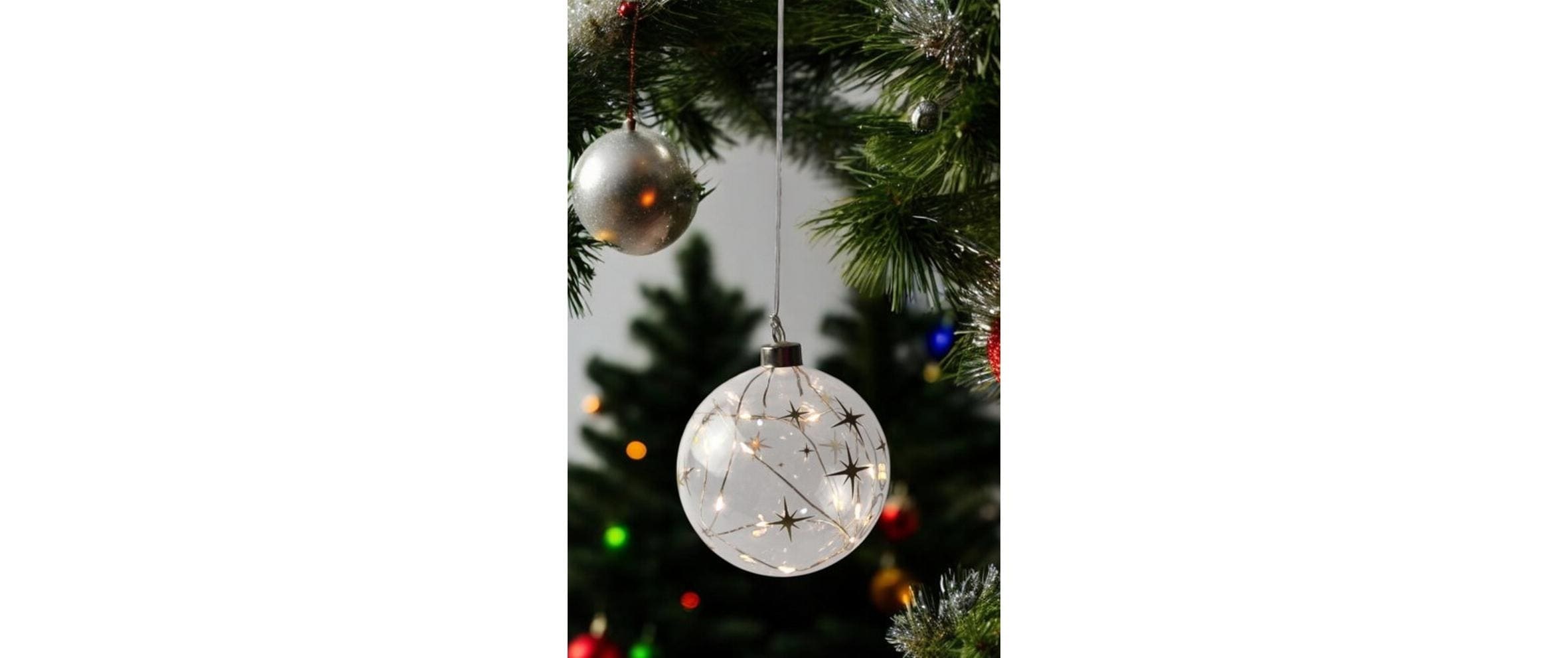   Boule de Noël »Dameco Glas Kugel mit Sternen«