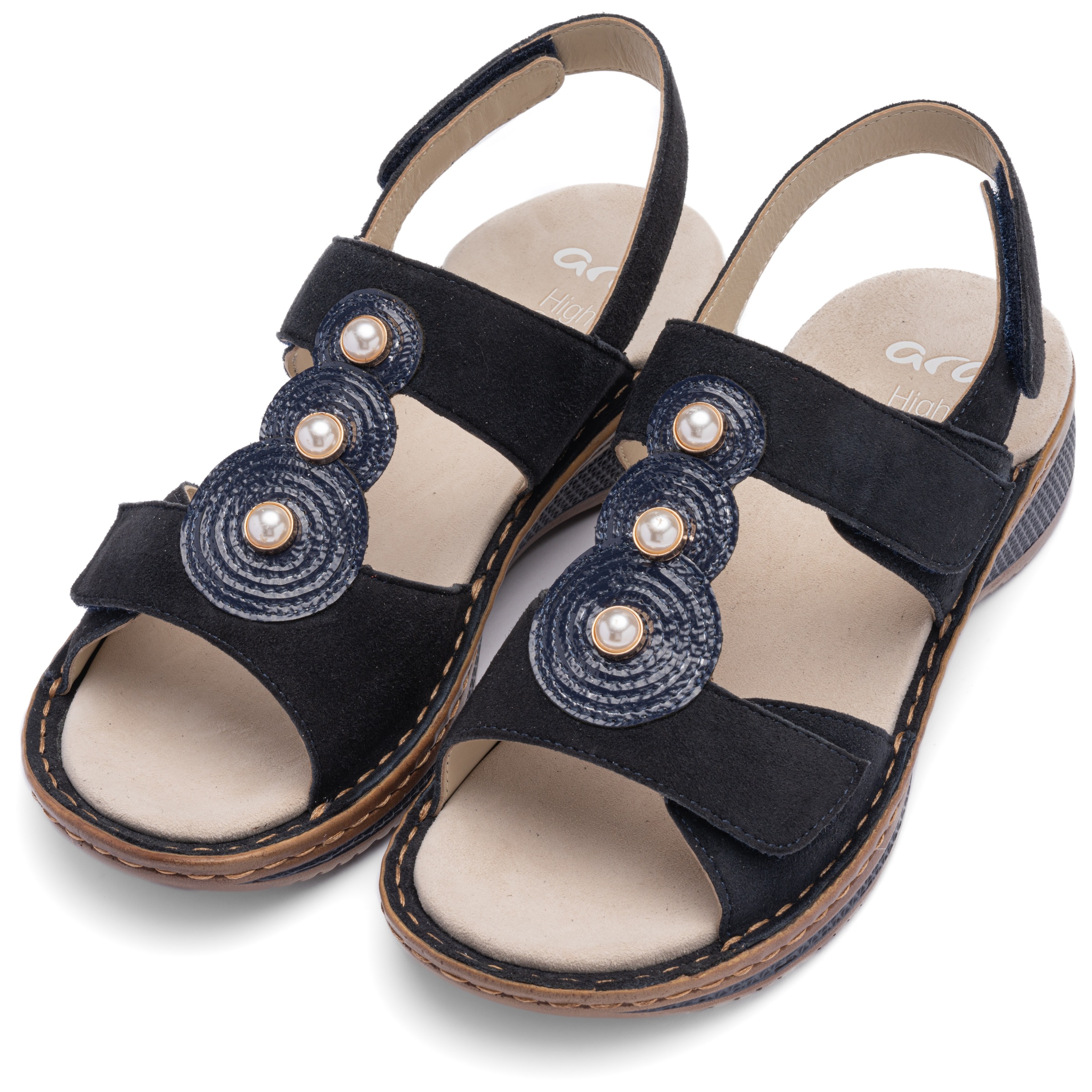 Image of Ara Riemchensandale "HAWAII" Keilabsatz, Sommerschuh, Bequemschuh in Weite G (= weit)
