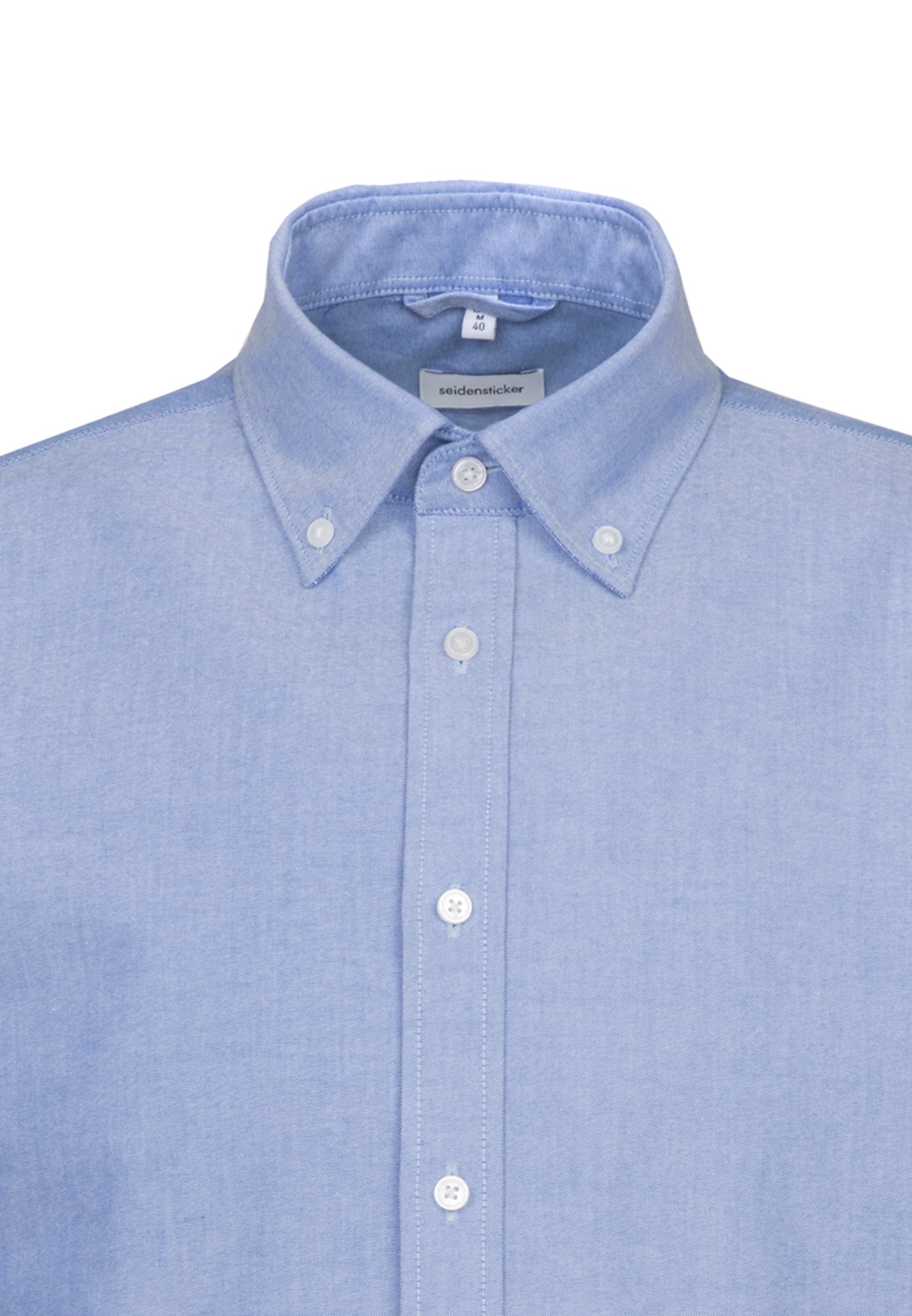 seidensticker Businesshemd »Regular«, Regular Langarm Button-Down-Kragen Uni