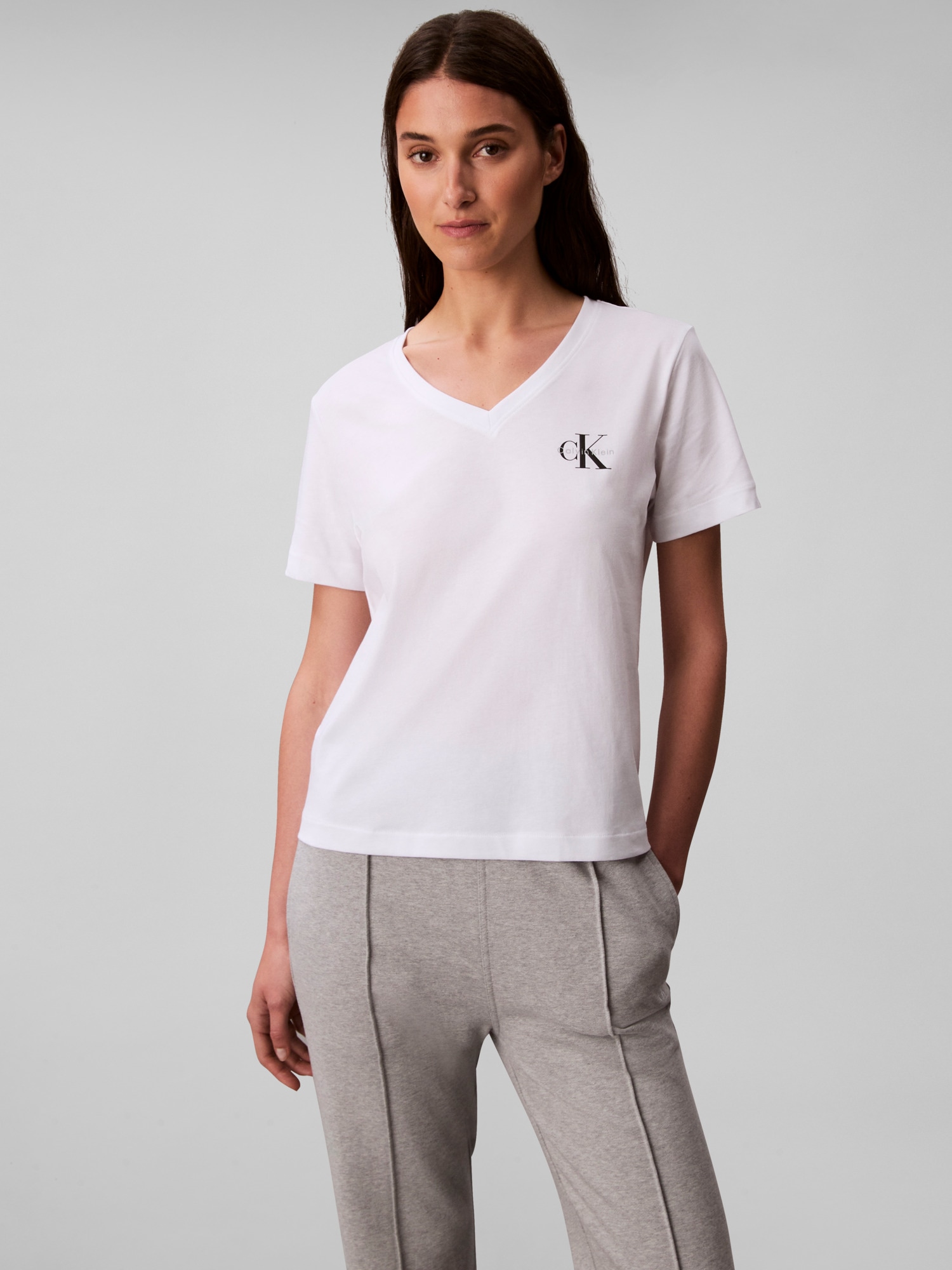 Calvin Klein Jeans T-Shirt »MONOLOGO VNK 2PACK TEE« Packung, 2er-Pack, 2 Stk. , Logoschriftzug