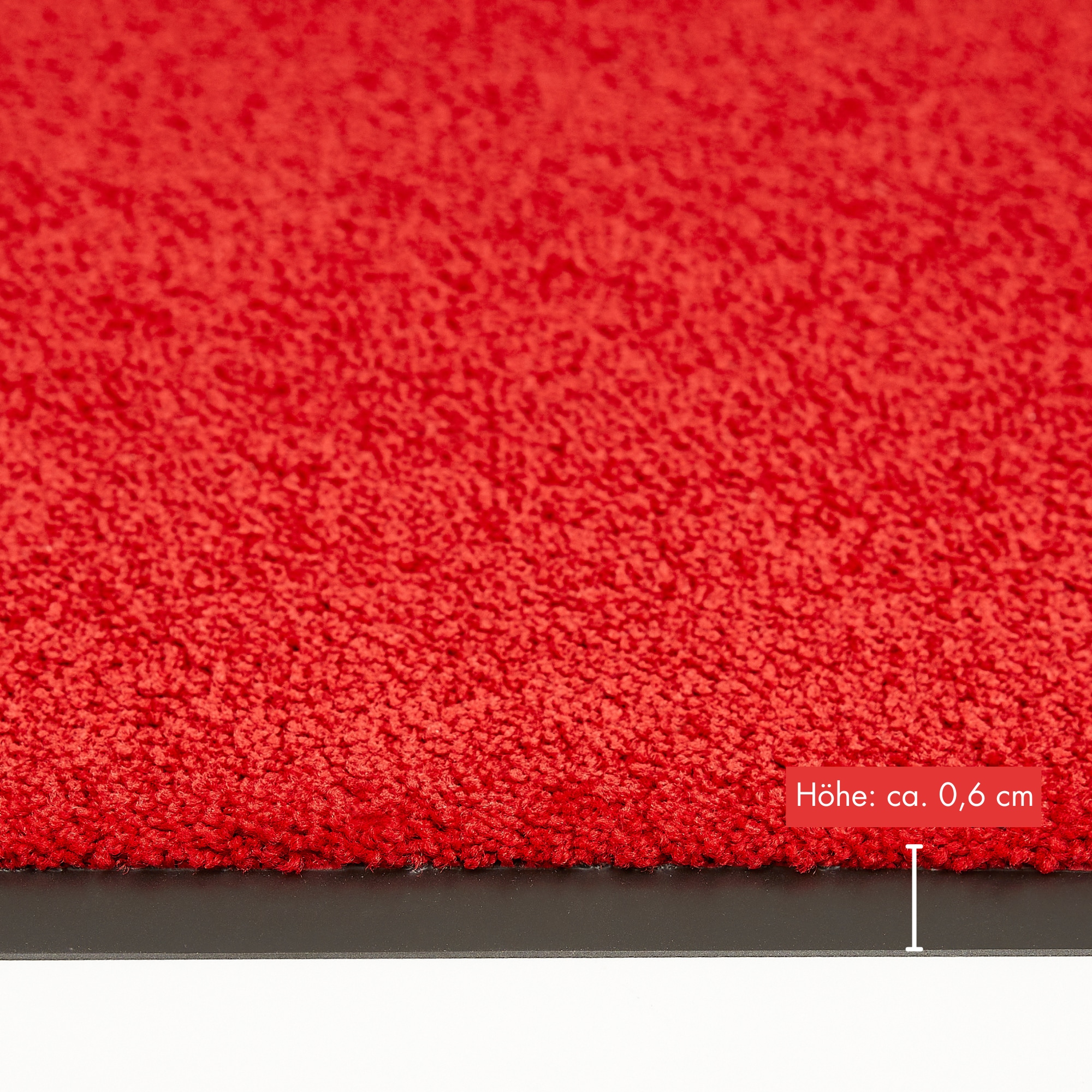 my home Fussmatte »Emil, Made in Netherlands«, rechteckig, 6 mm Höhe, Schmutzfangmatte, Uni Farben, rutschhemmend, waschbar (Handwäsche)