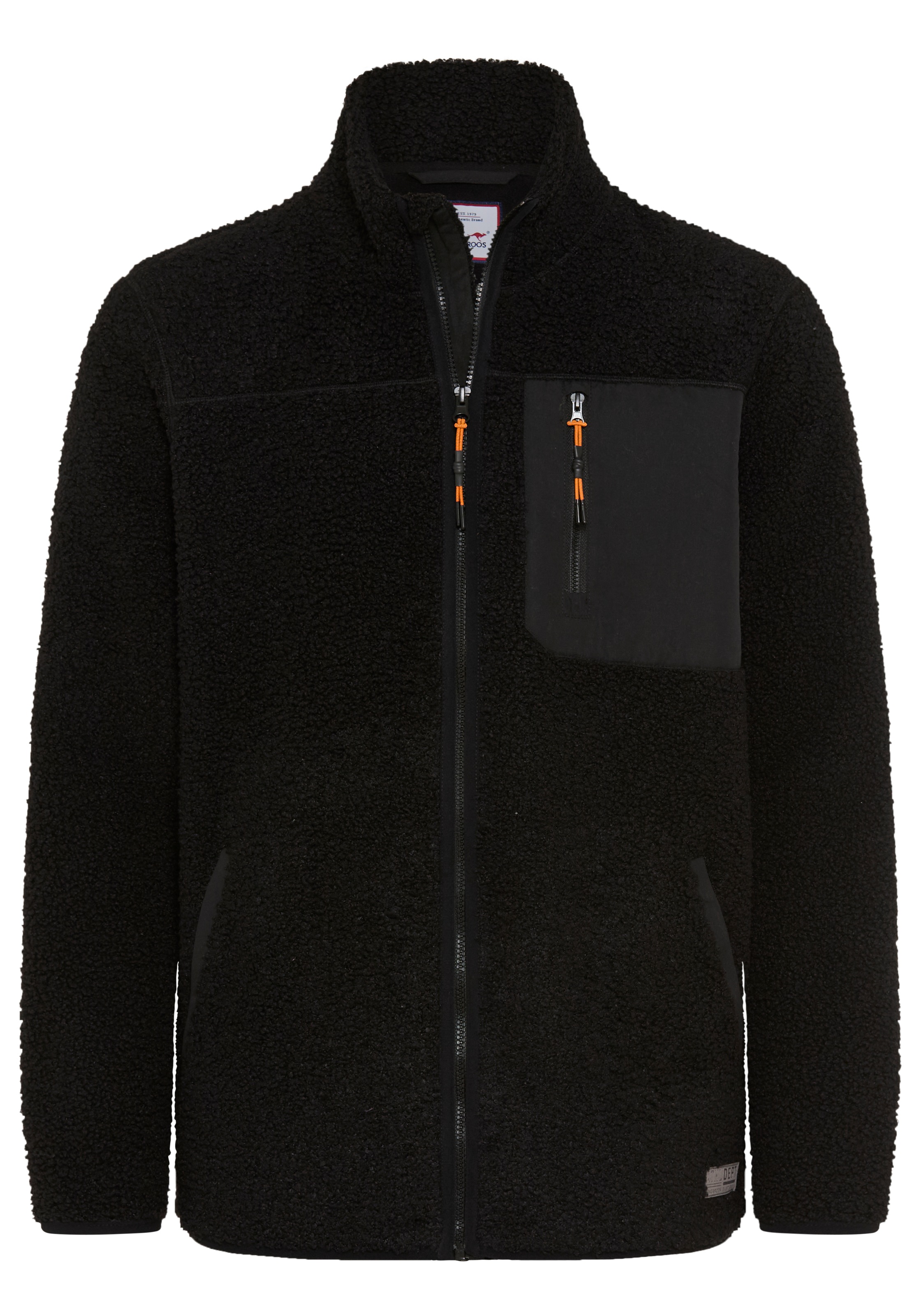KangaROOS Veste polaire veste polaire teddy avec poches poitrine pour la mi-saison