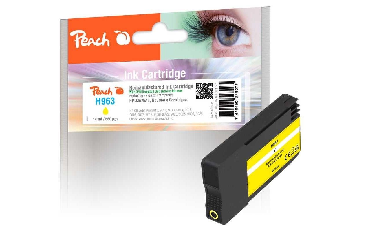 Image of Peach Tintenpatrone "Toner HP No. 963 Y, 3JA25AE Yellow"